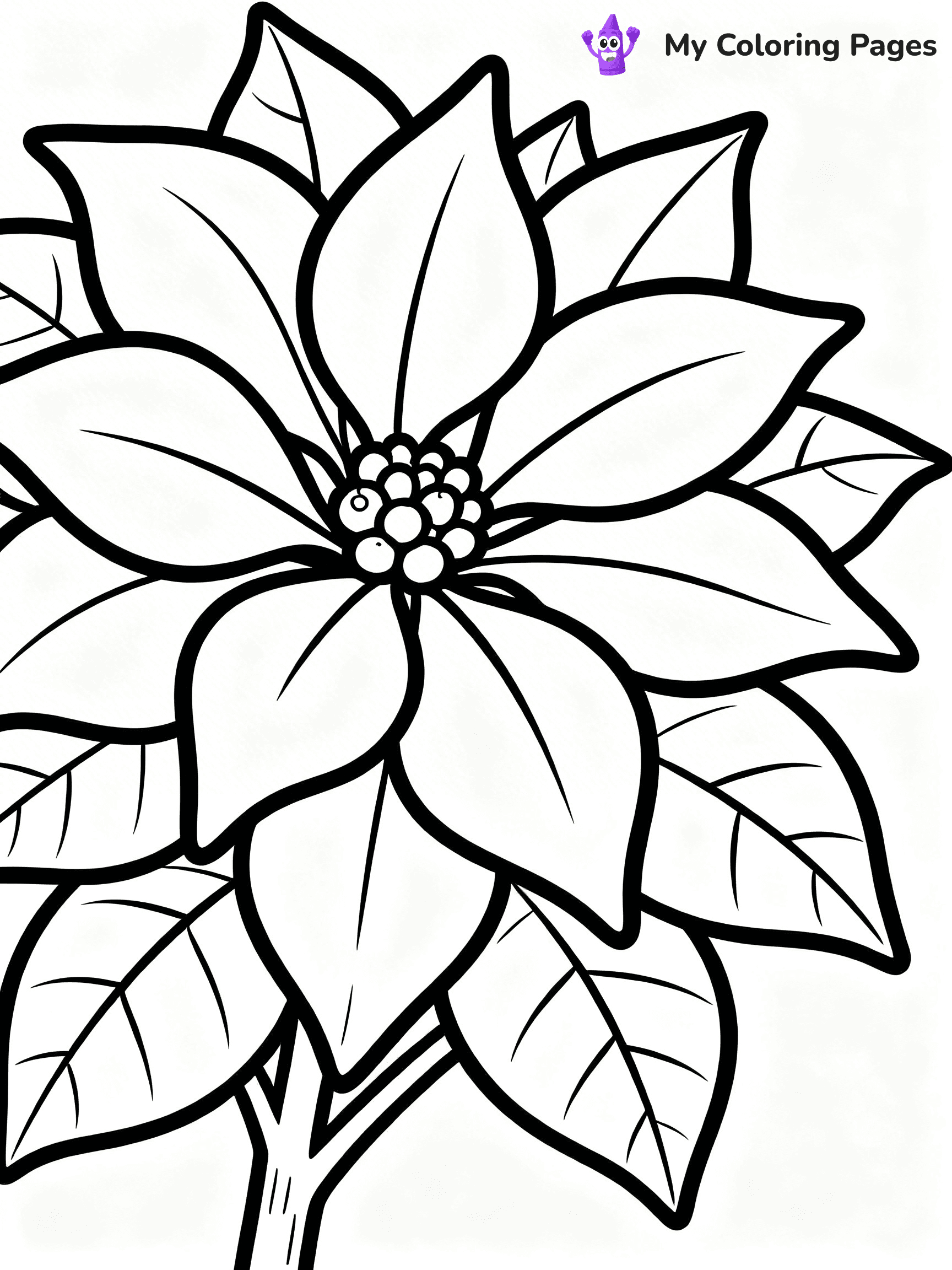 Poinsettia Coloring Pages - 6