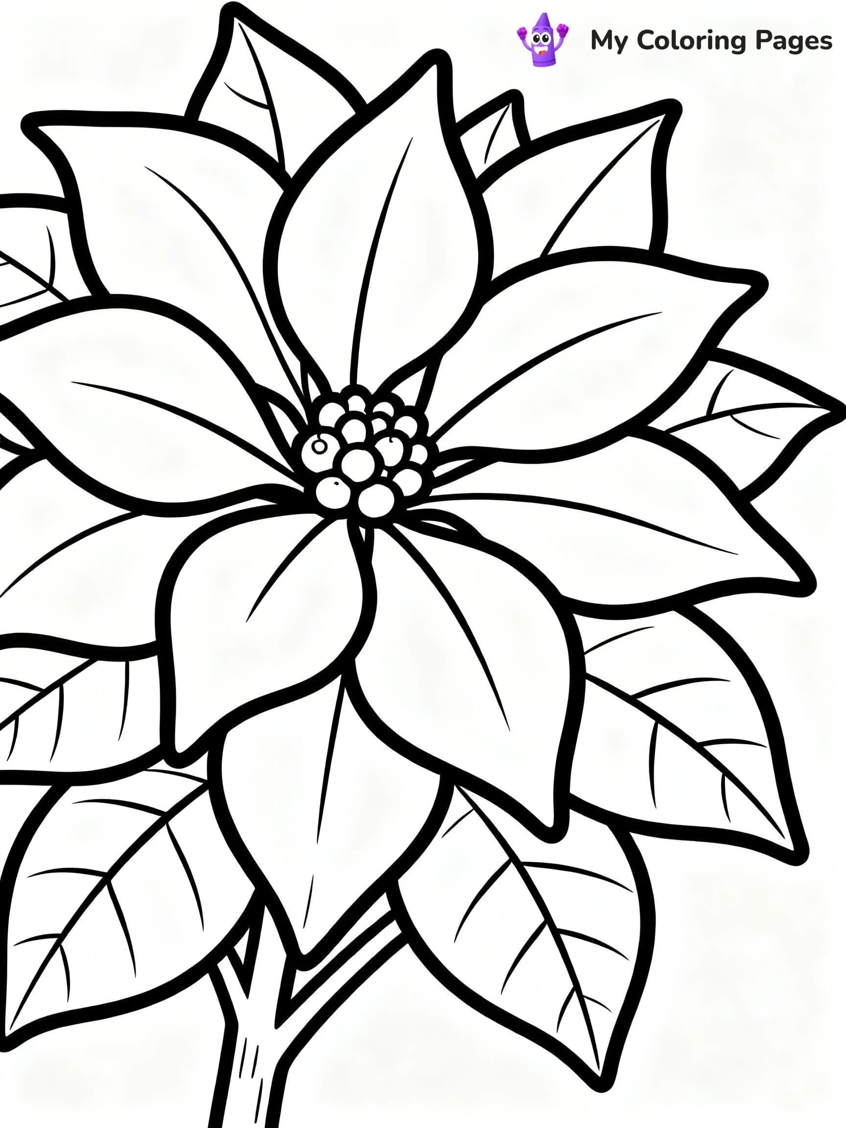 Poinsettia Coloring Pages - 6