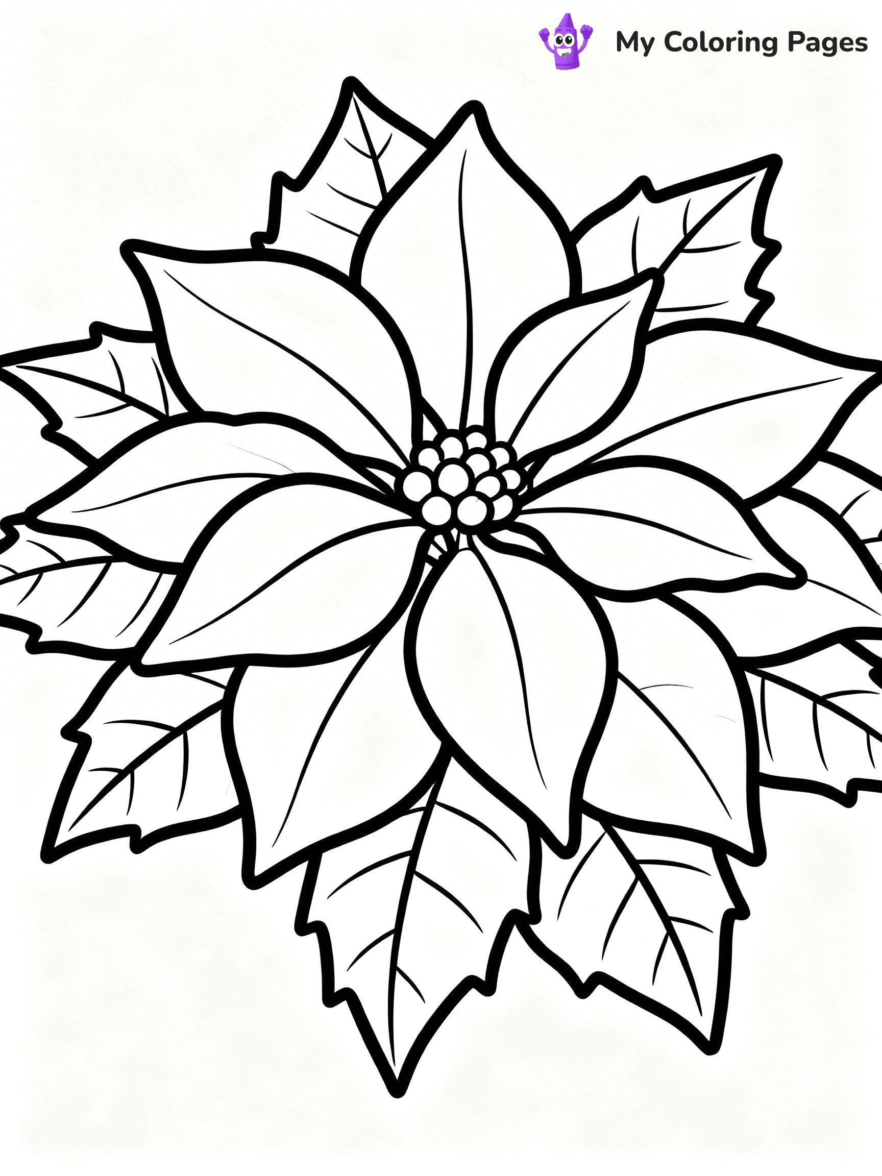 Poinsettia Coloring Pages - 5