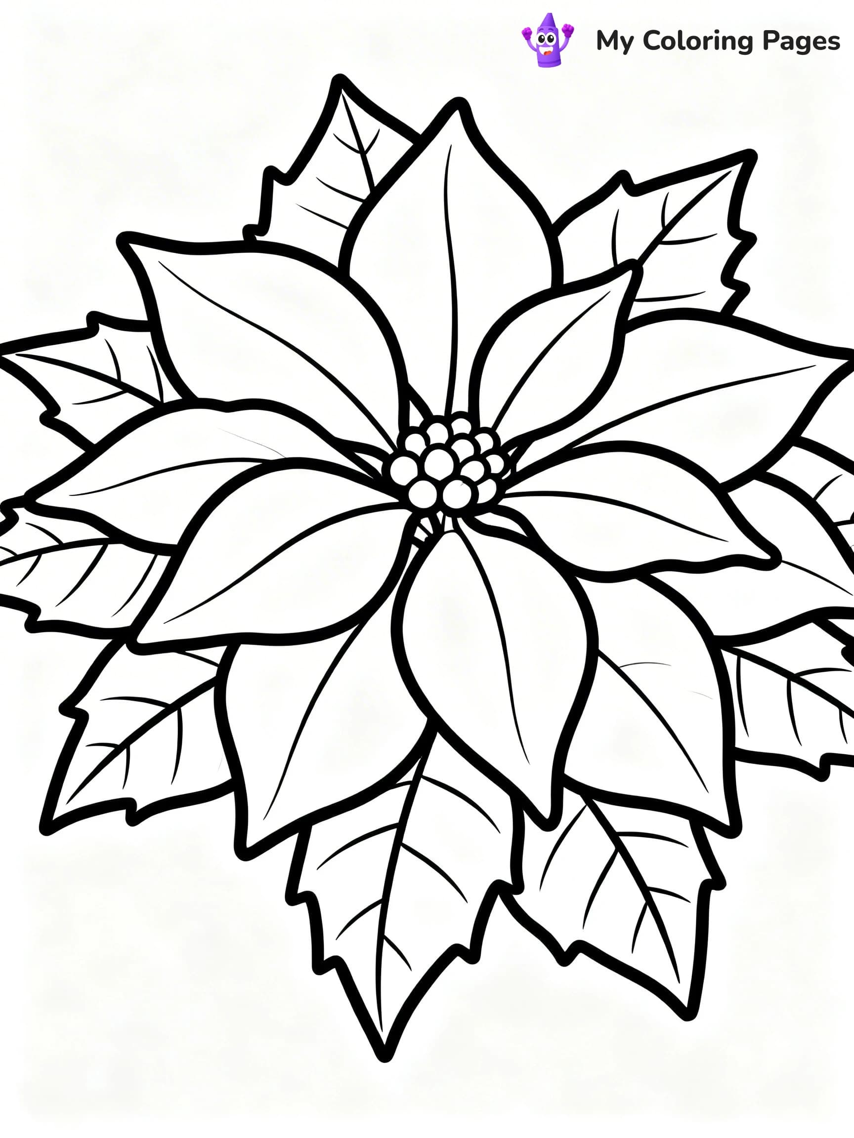 Poinsettia Coloring Pages - 5