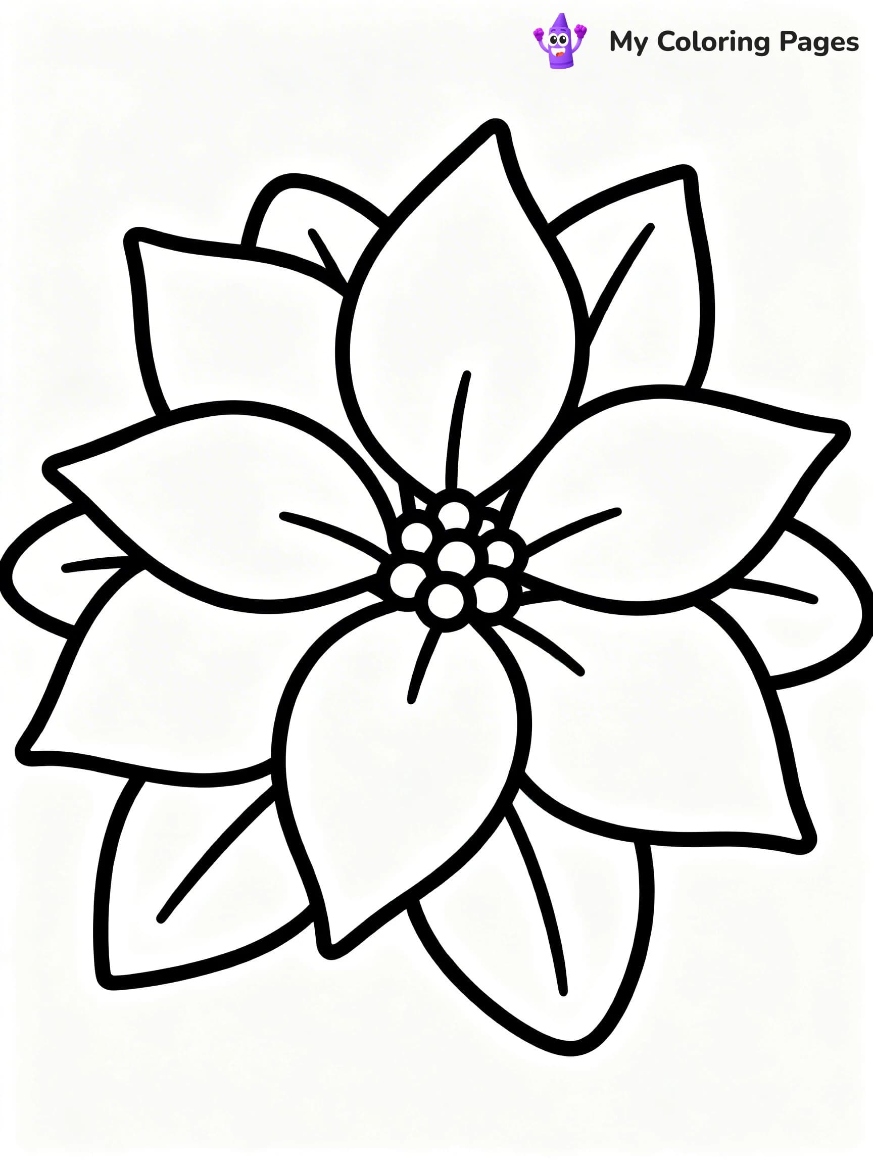 Poinsettia Coloring Pages - 3