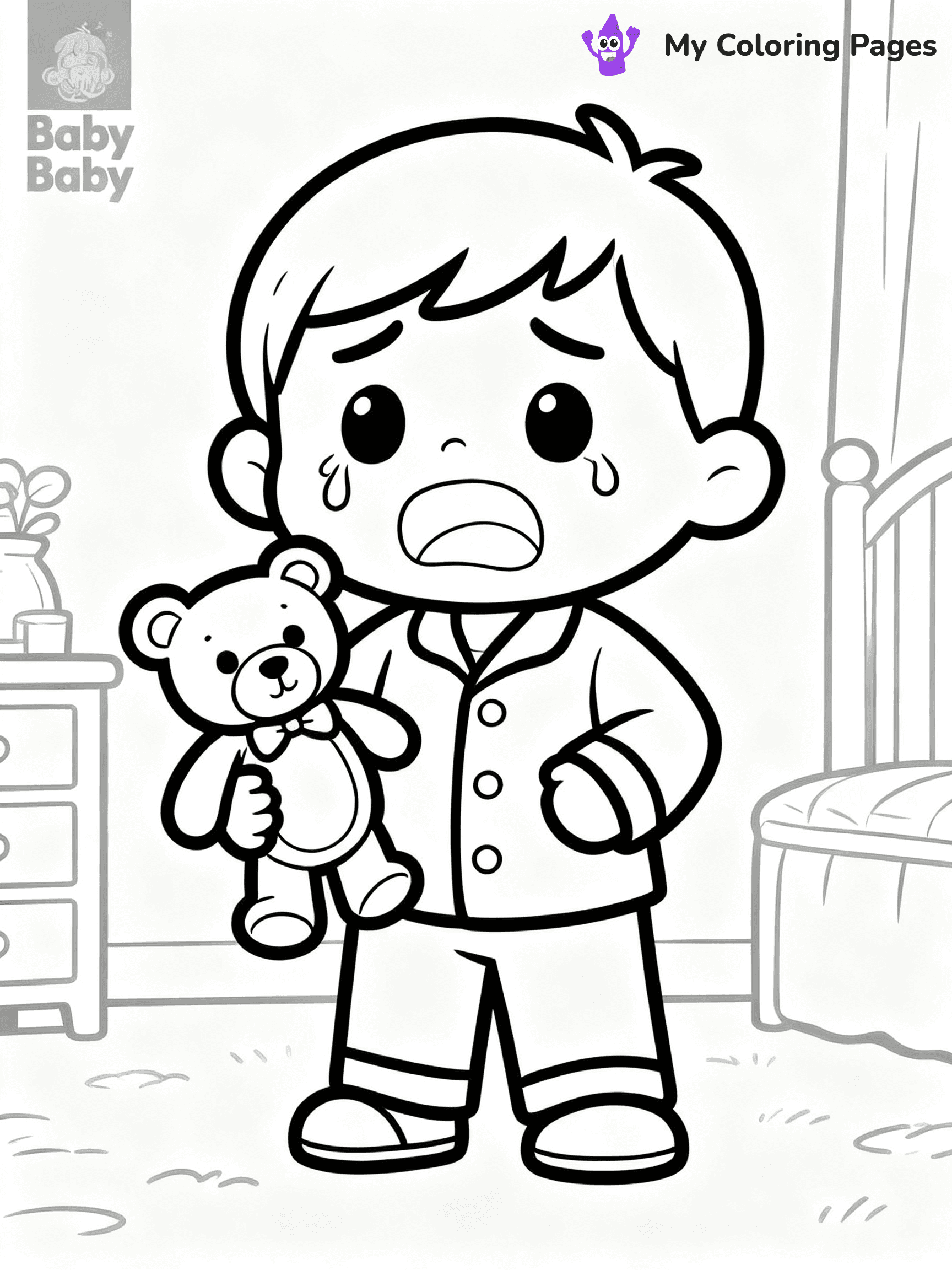 Cry Baby Coloring Pages - 1