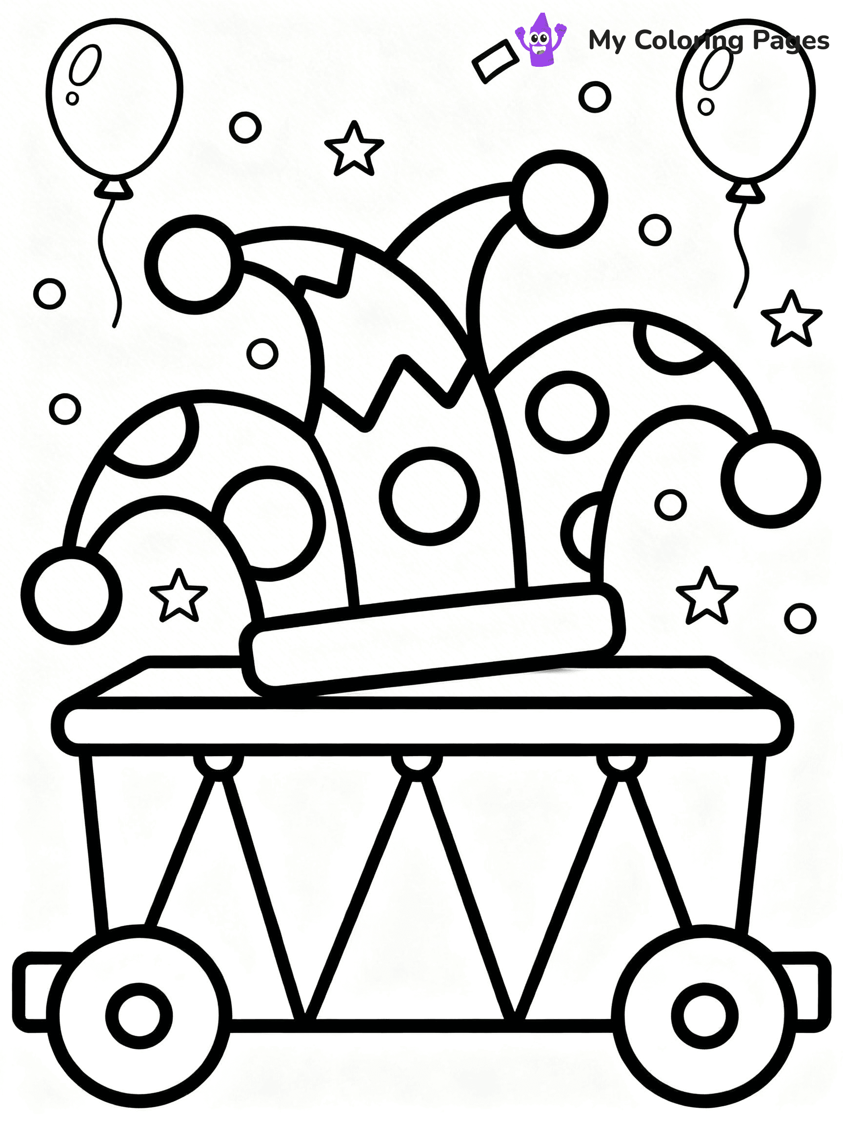Mardi Gras Coloring Pages - 16