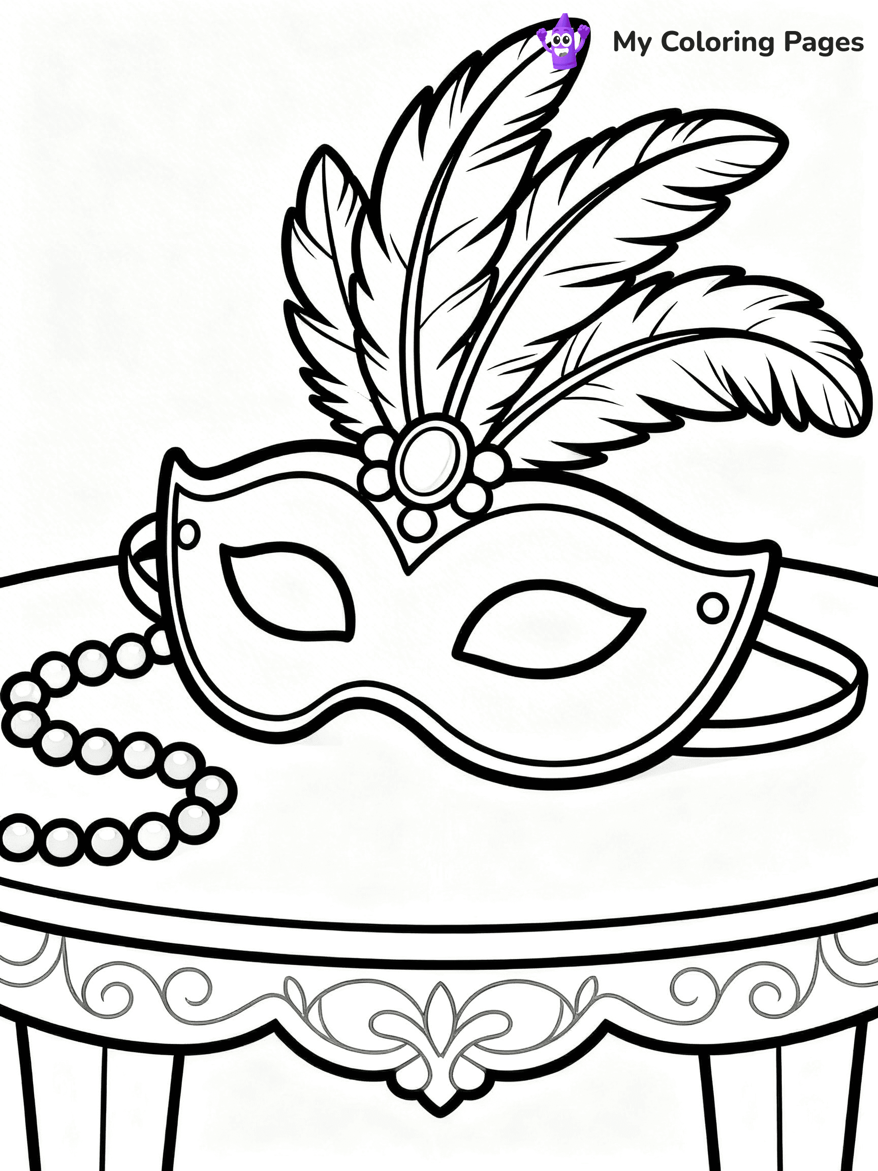Mardi Gras Coloring Pages - 14