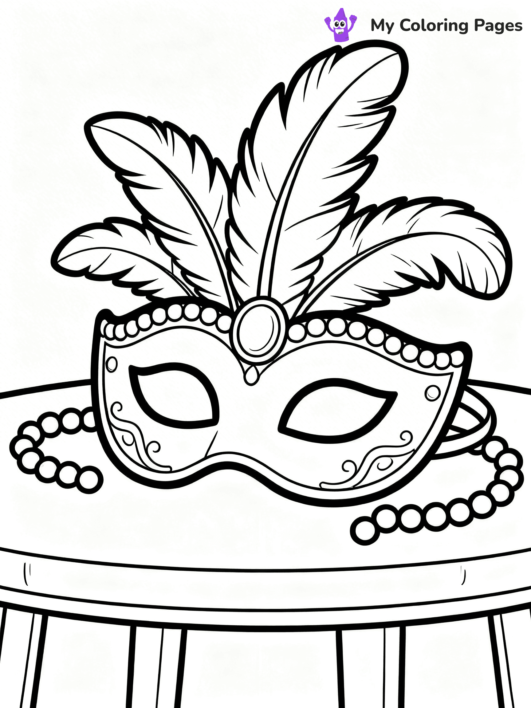 Mardi Gras Coloring Pages - 12