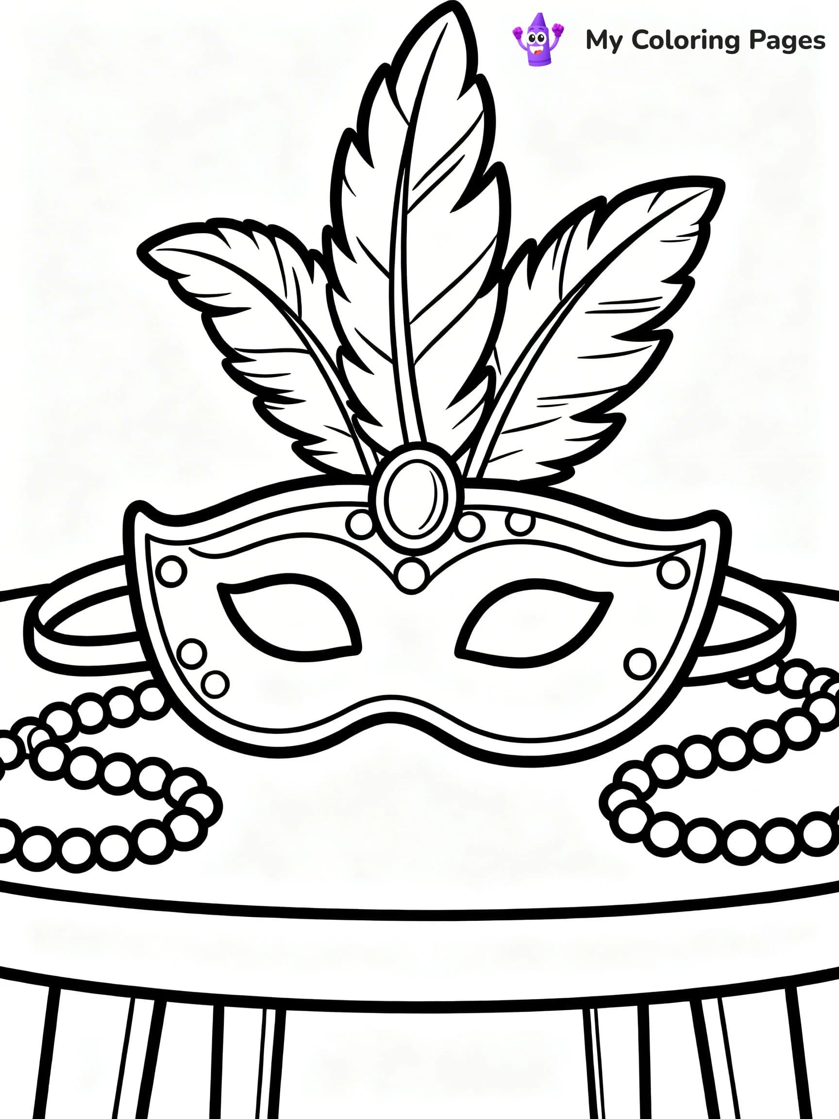 Mardi Gras Coloring Pages - 11
