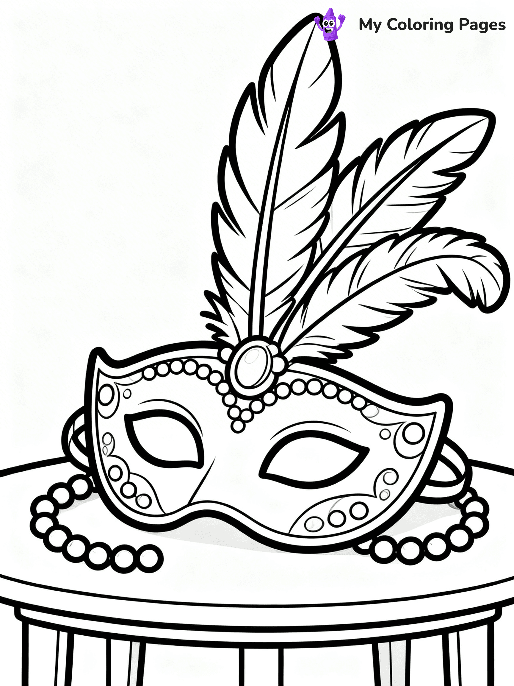 Mardi Gras Coloring Pages - 8