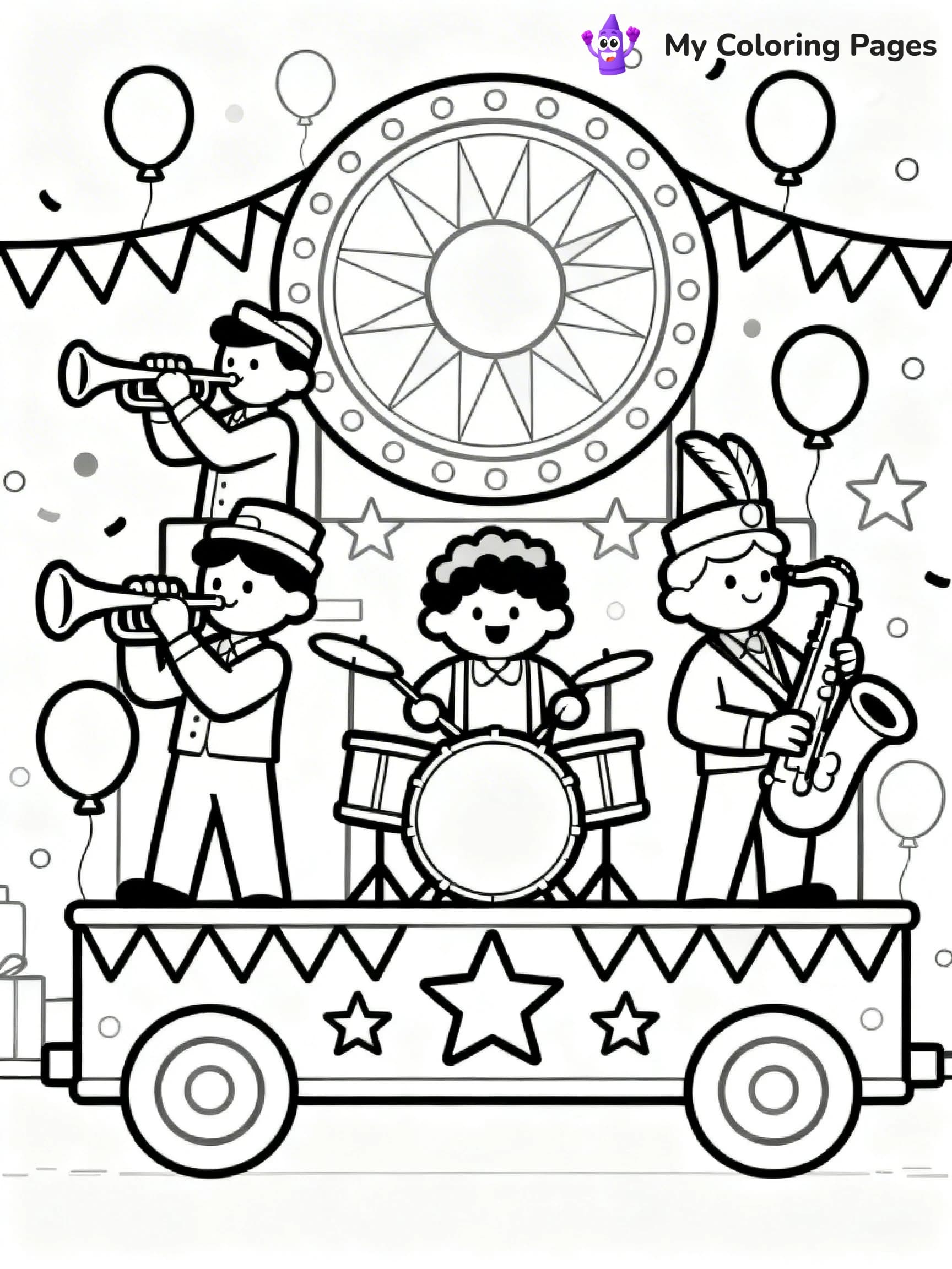 Mardi Gras Coloring Pages - 6