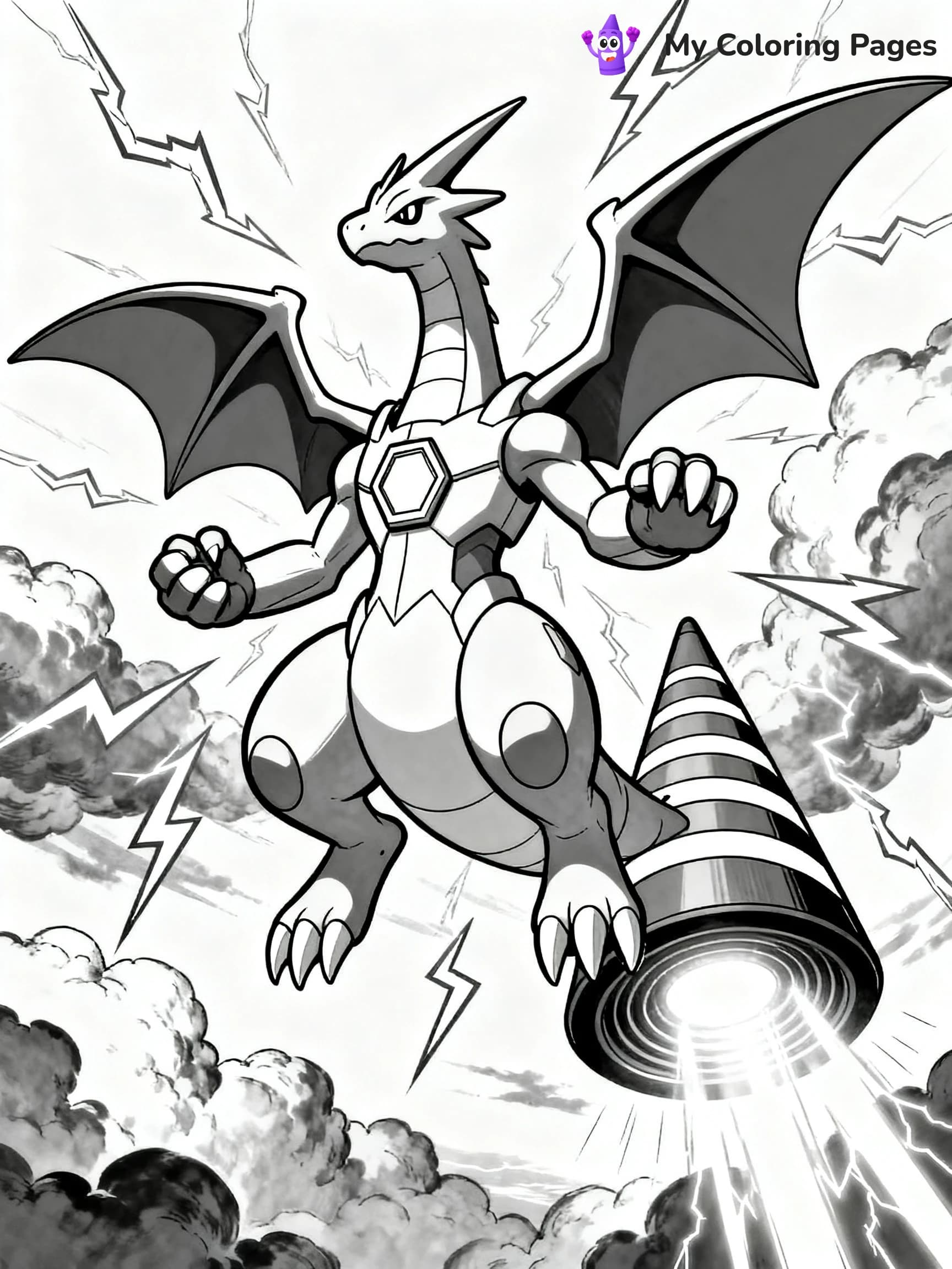 Zekrom Coloring Pages - 14