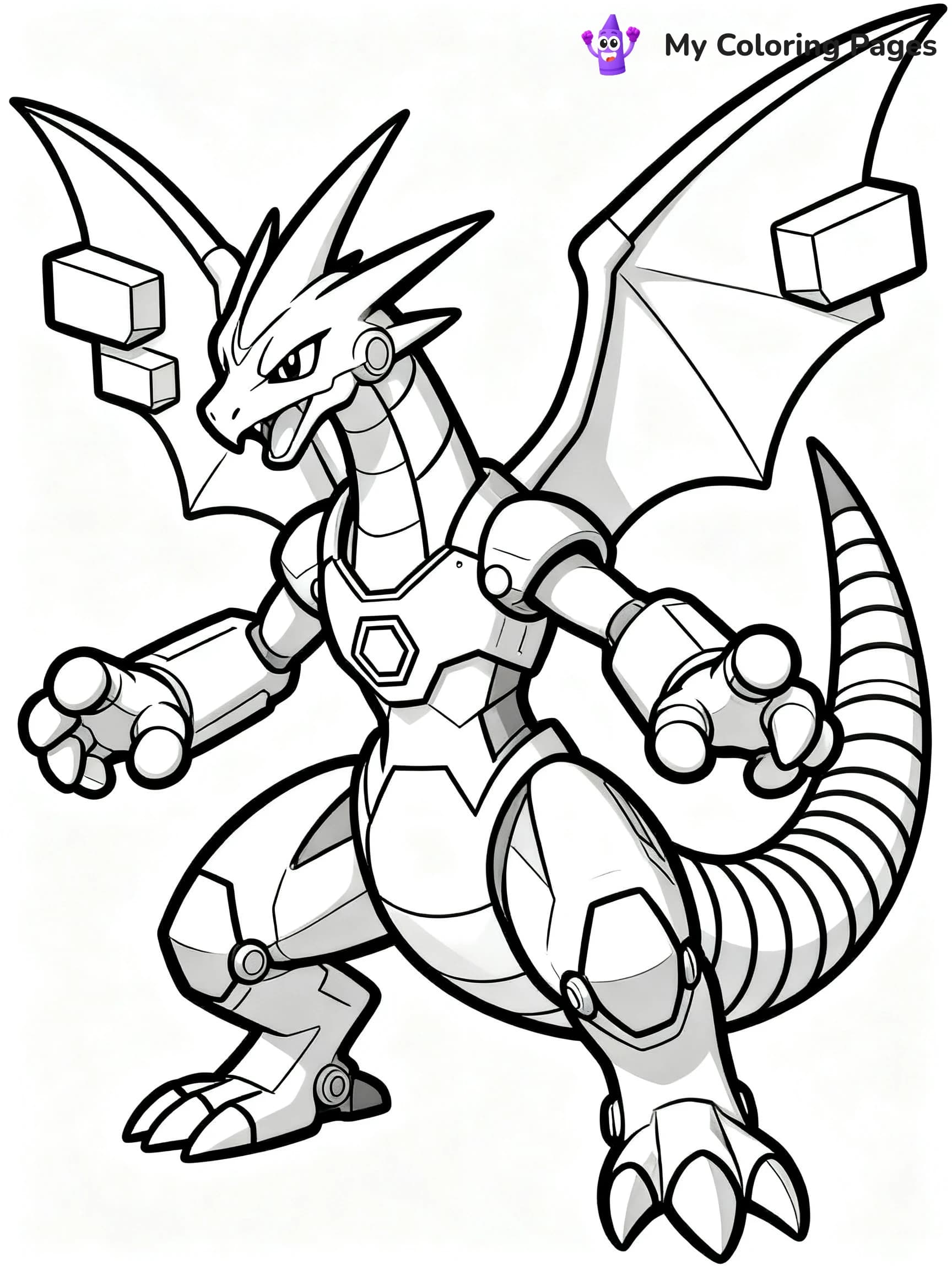 Zekrom Coloring Pages - 8