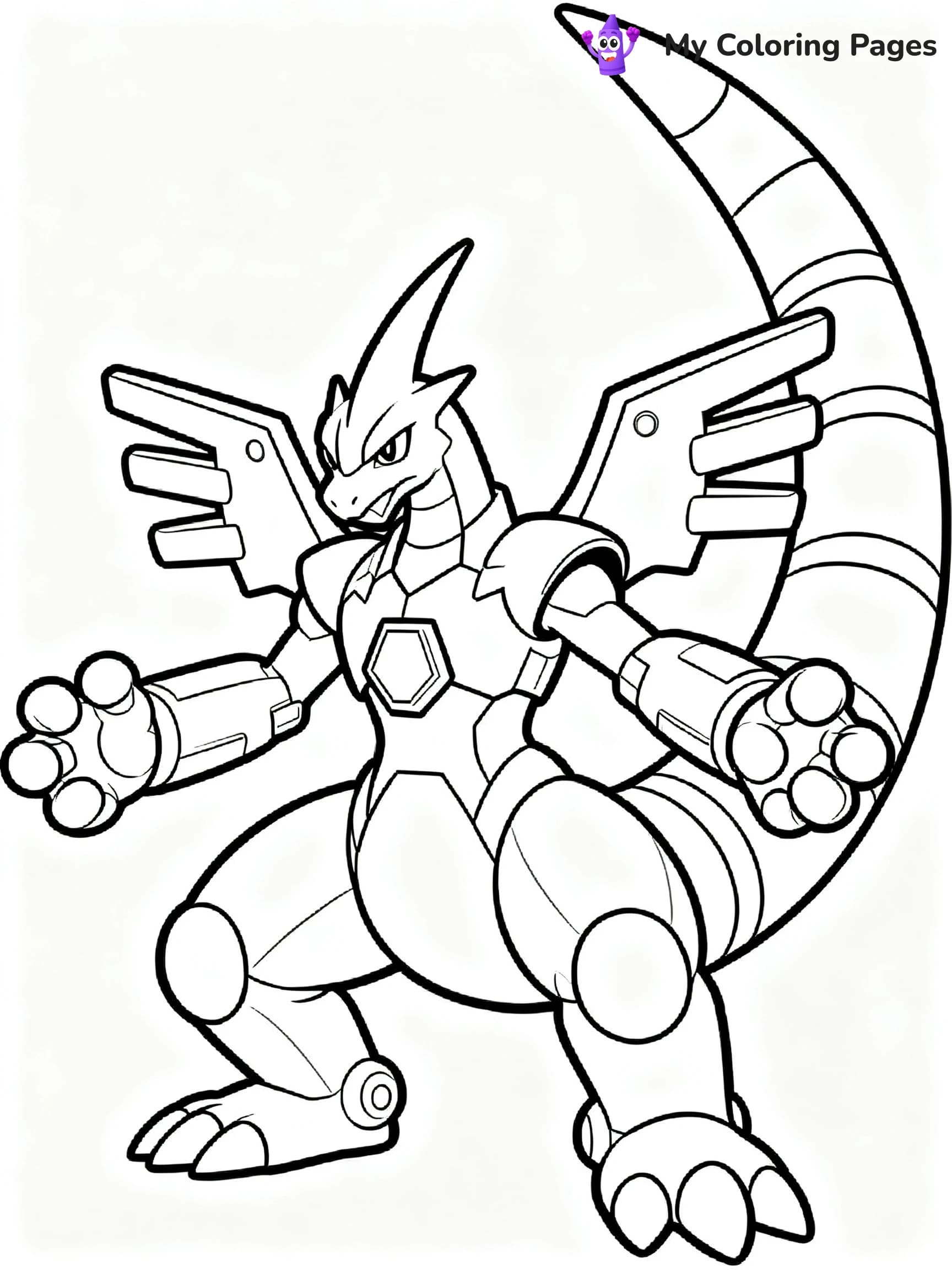 Zekrom Coloring Pages - 6