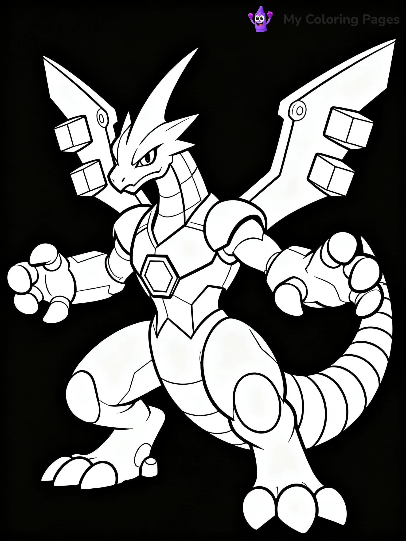 Zekrom Coloring Pages - 4