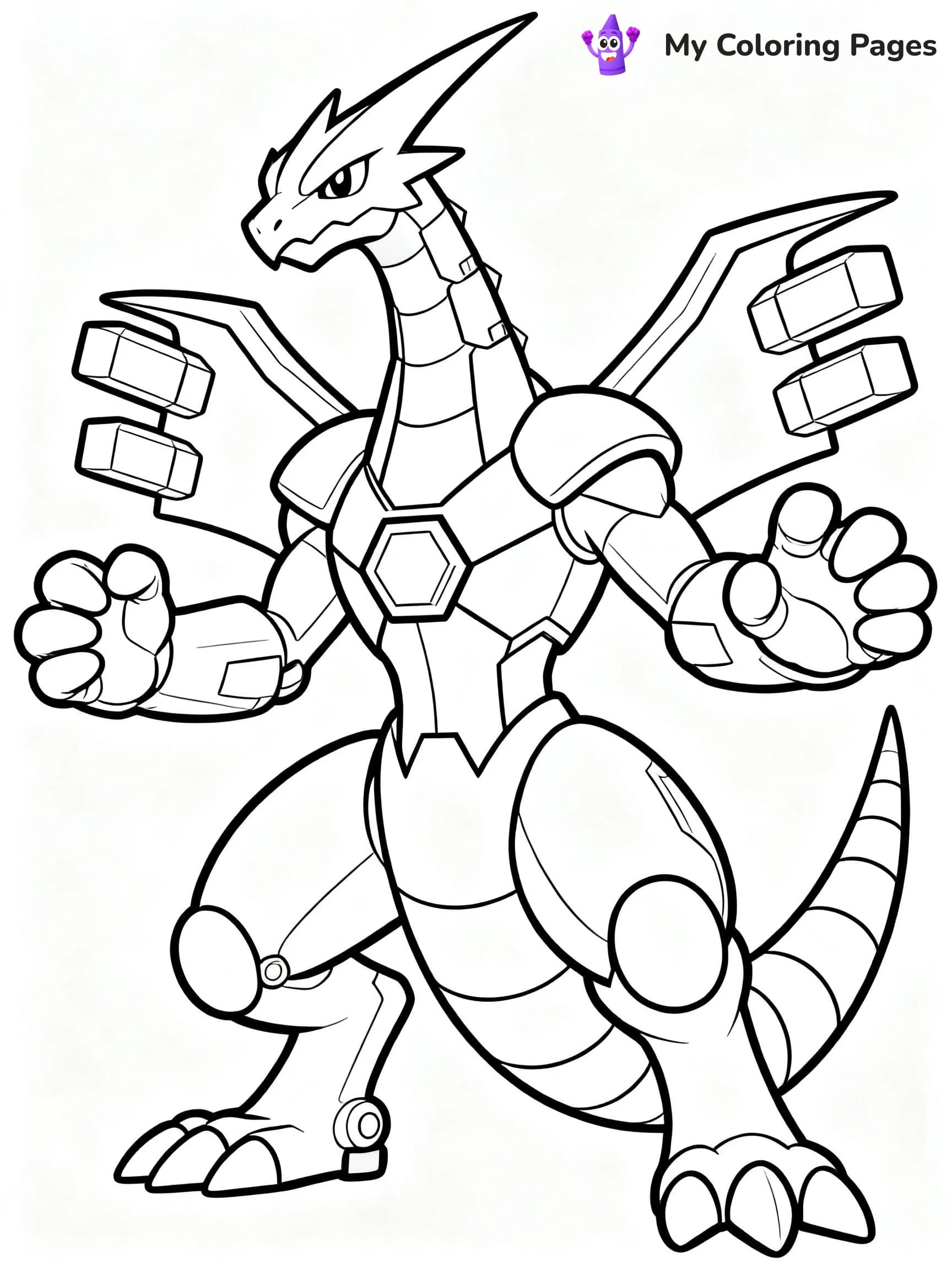 Zekrom Coloring Pages - 2