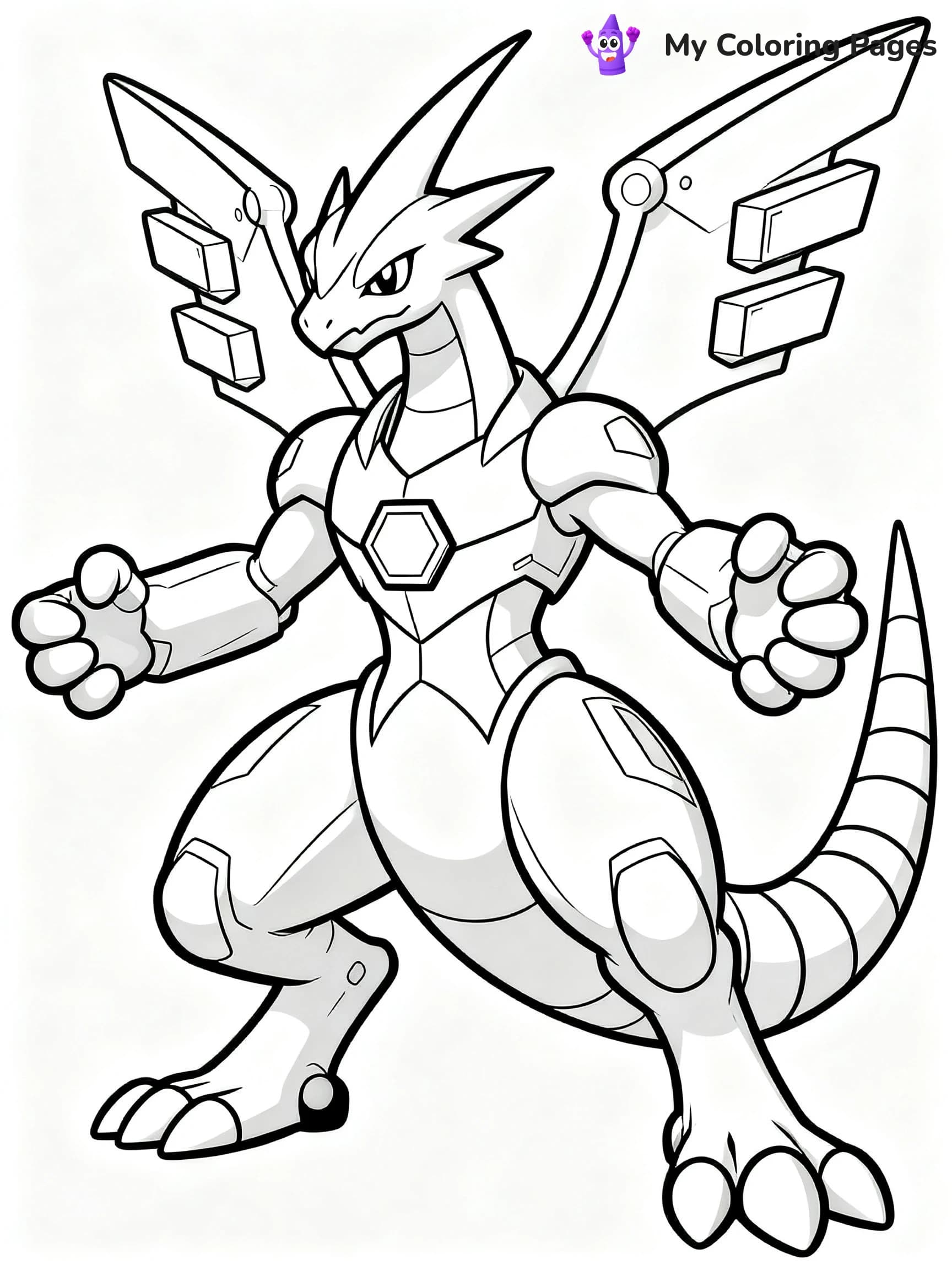 Zekrom Coloring Pages - 1
