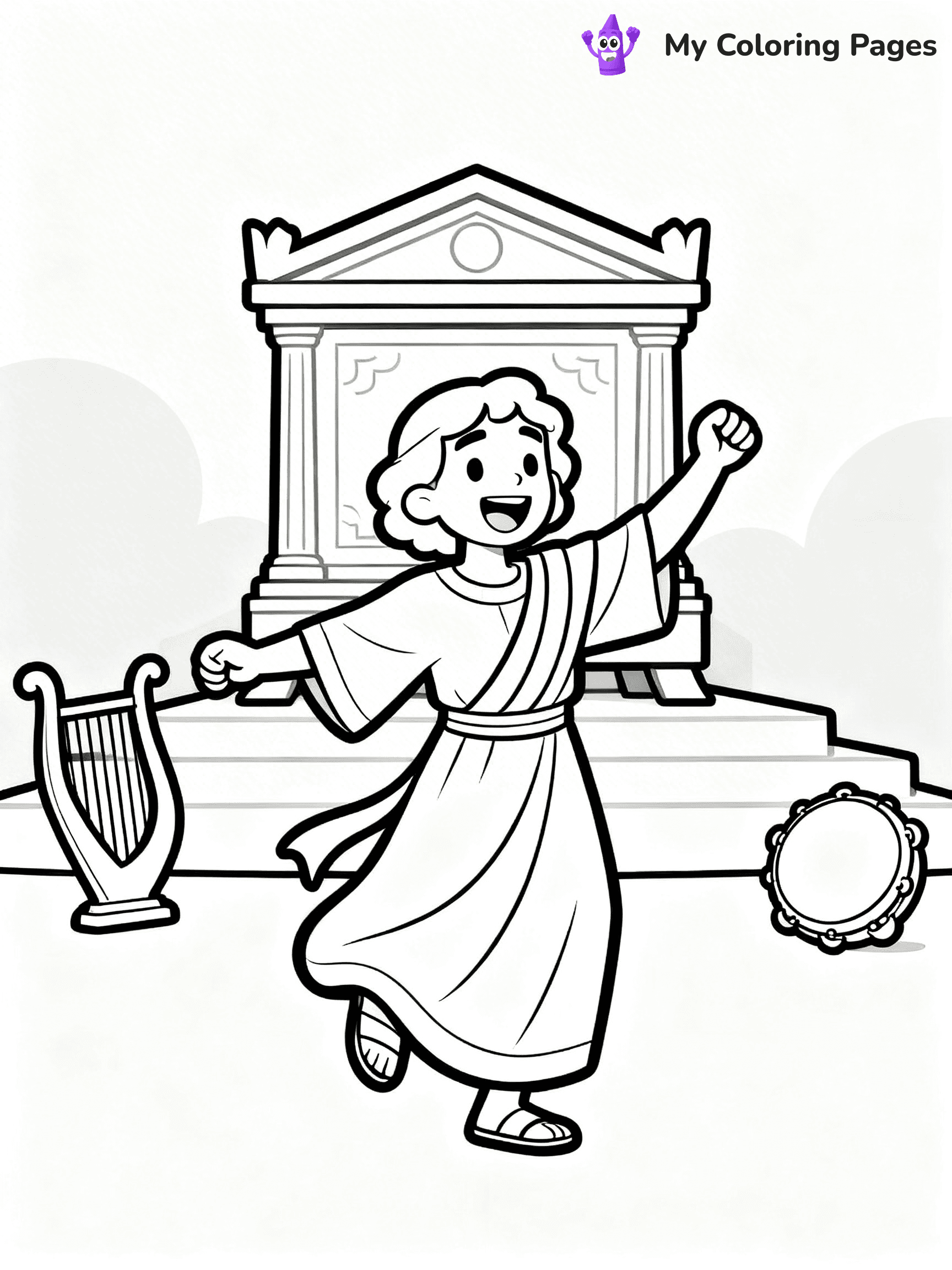 King David Coloring Pages - 24