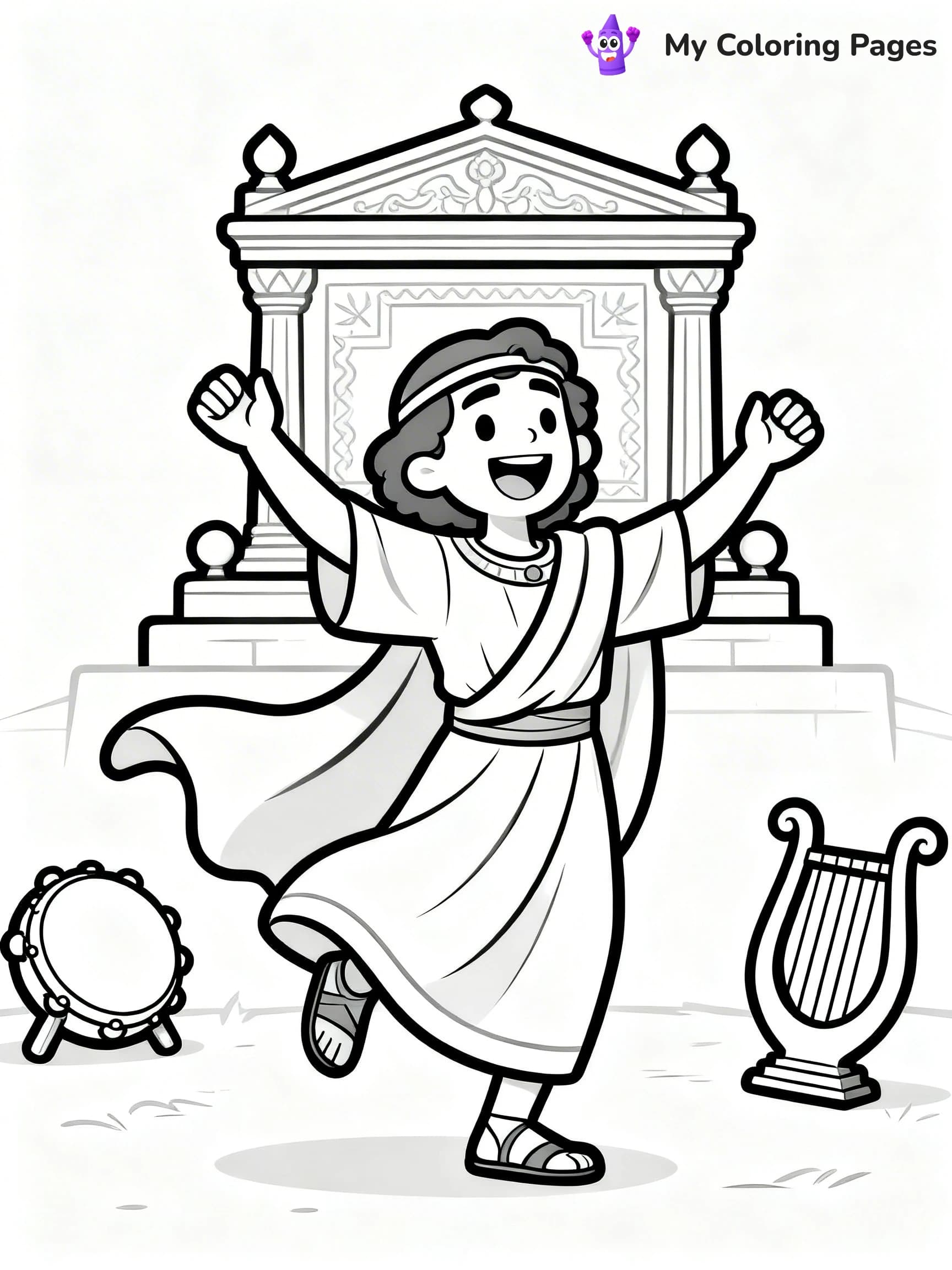 King David Coloring Pages - 23