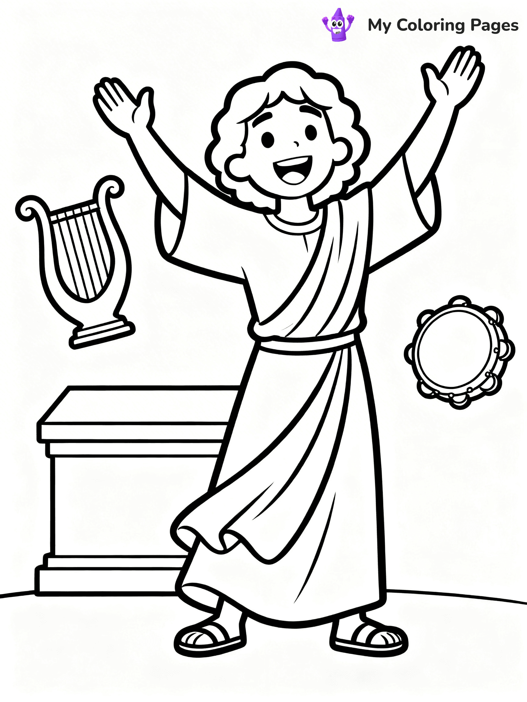 King David Coloring Pages - 20
