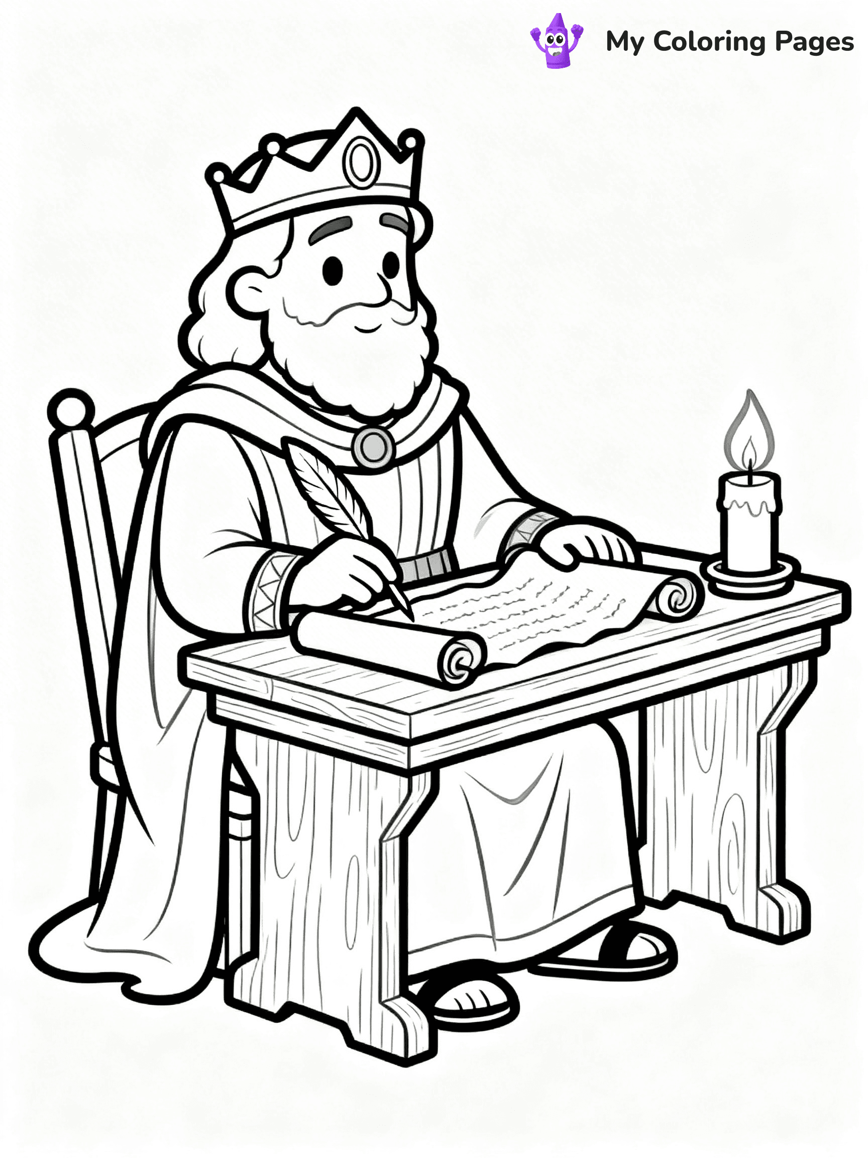 King David Coloring Pages - 17