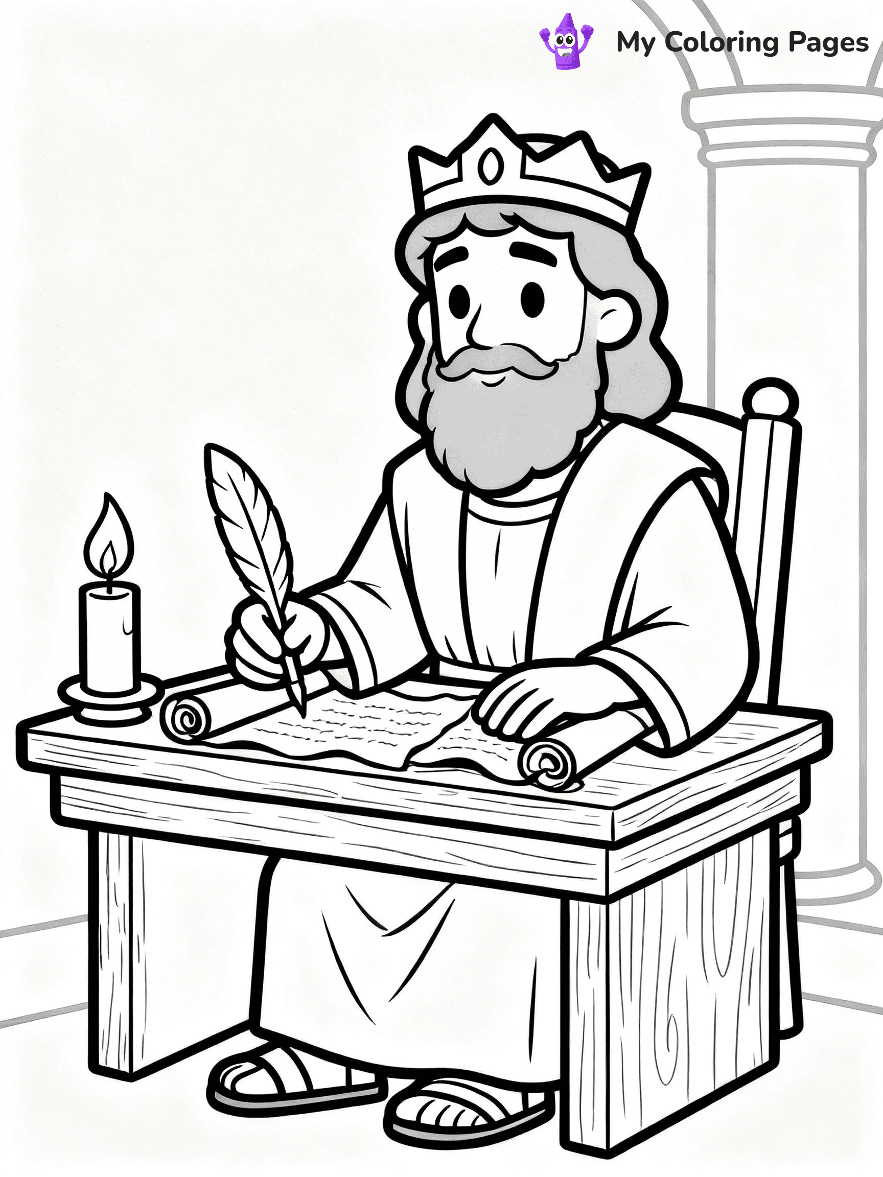 King David Coloring Pages - 14