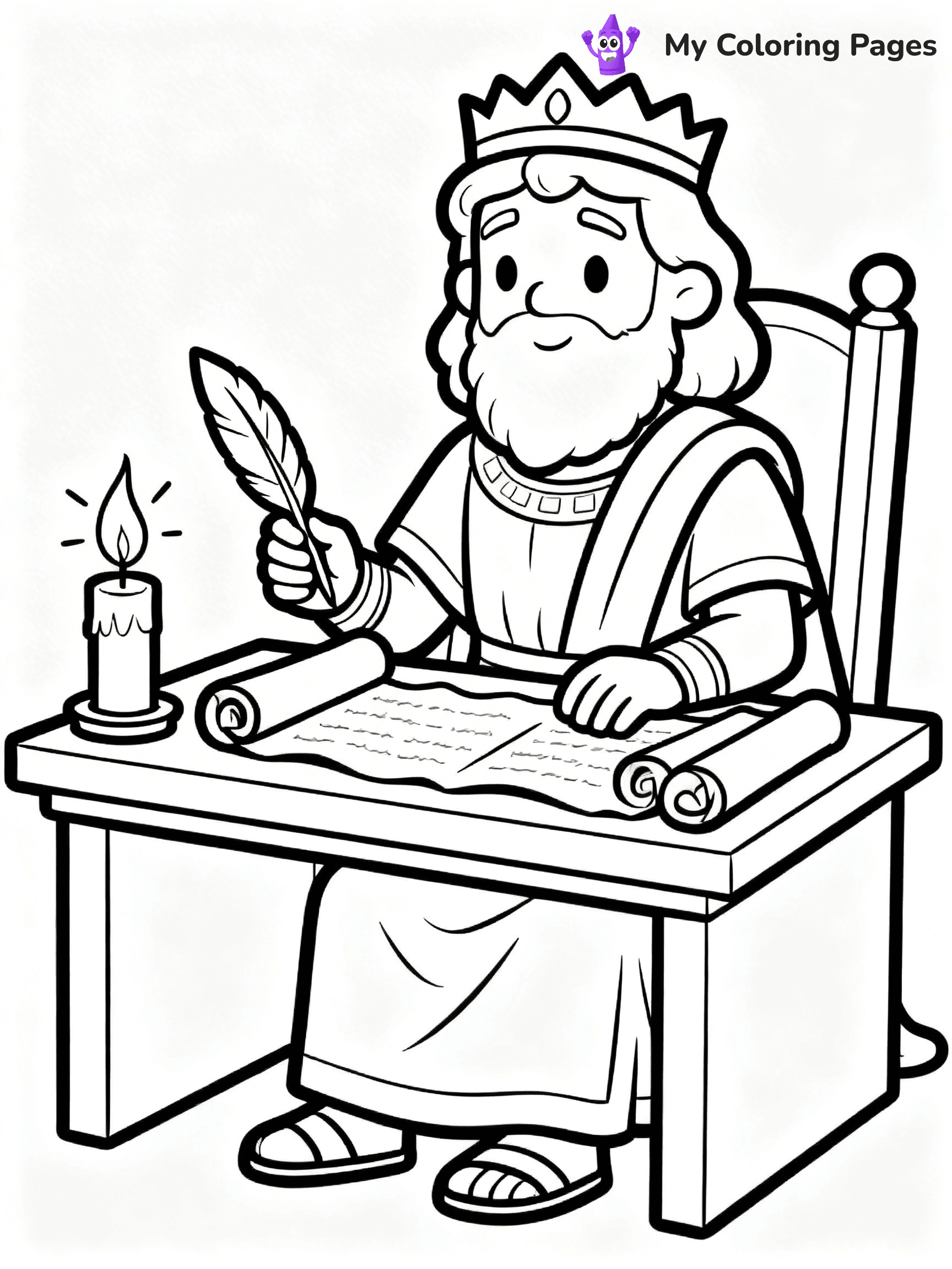 King David Coloring Pages - 13