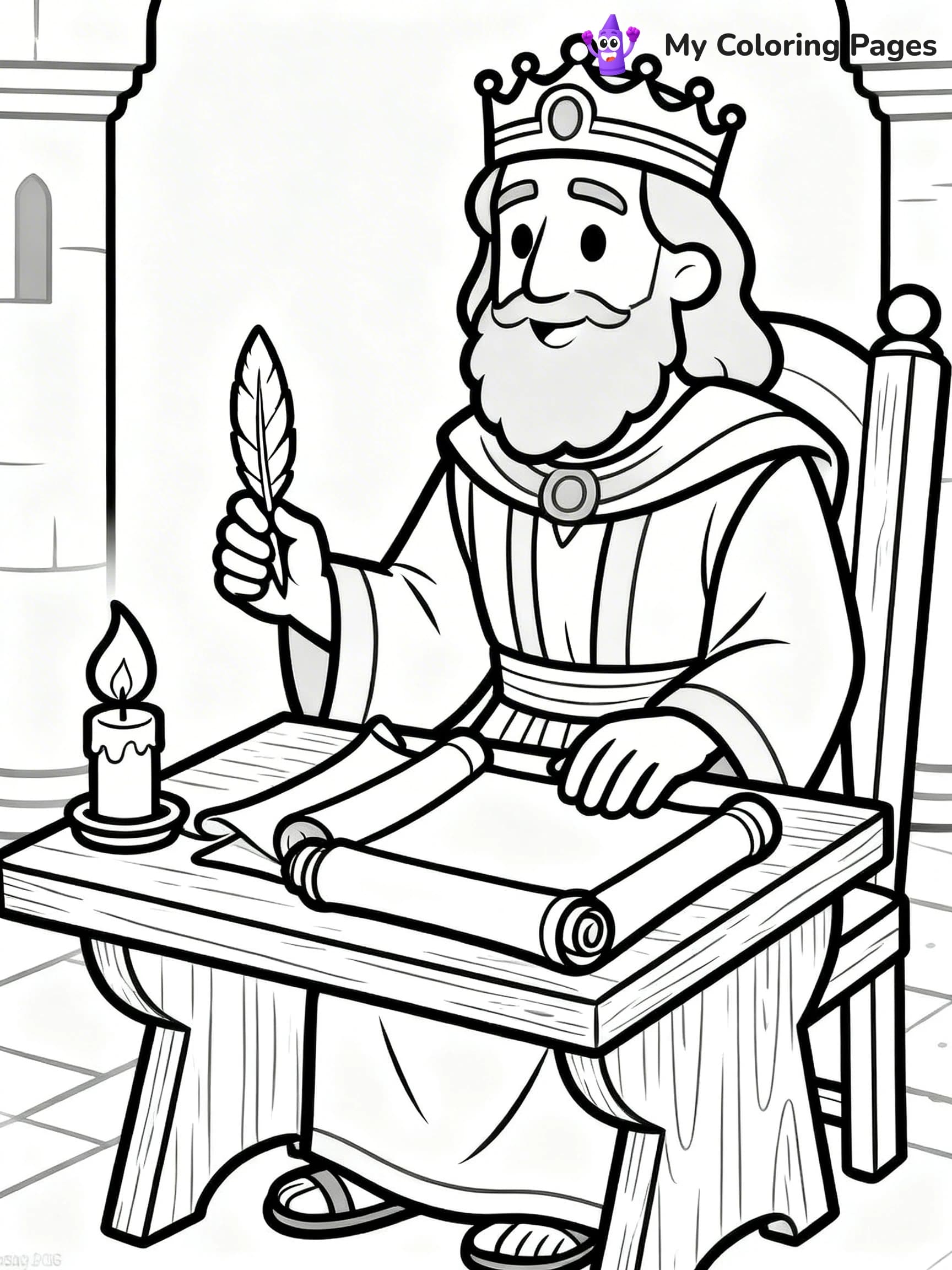 King David Coloring Pages - 11
