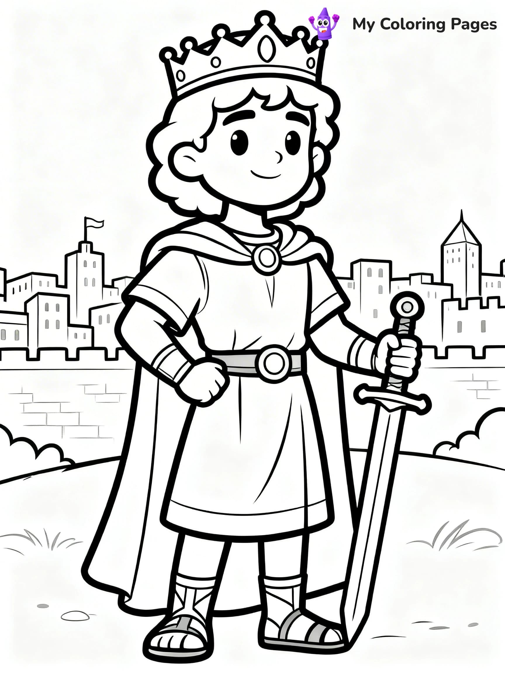 King David Coloring Pages - 9