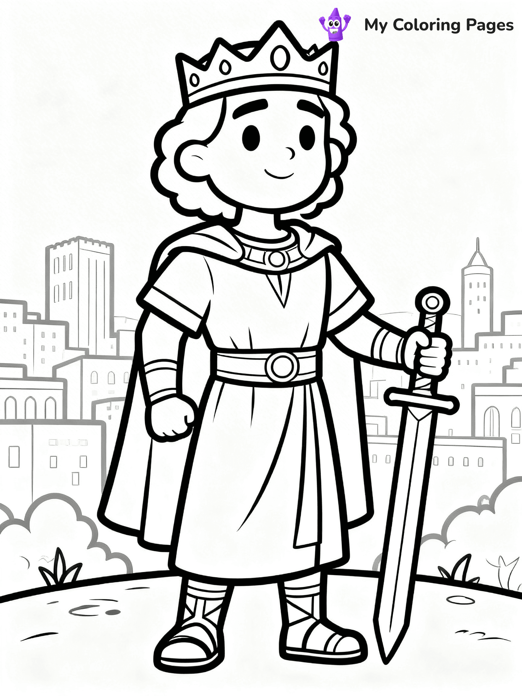 King David Coloring Pages - 8