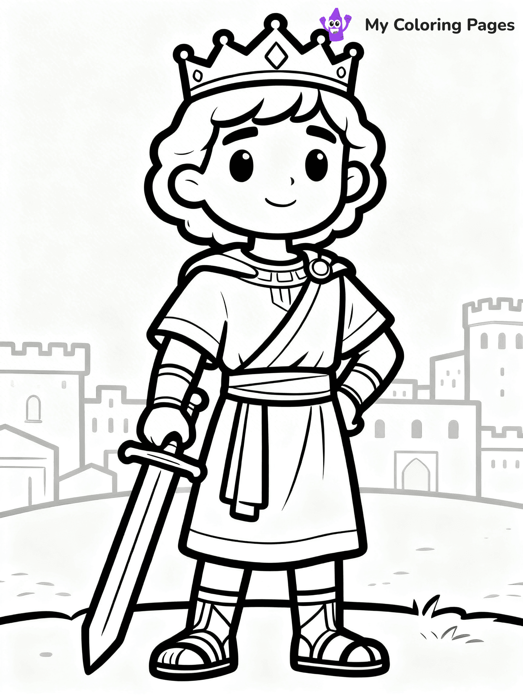 King David Coloring Pages - 7