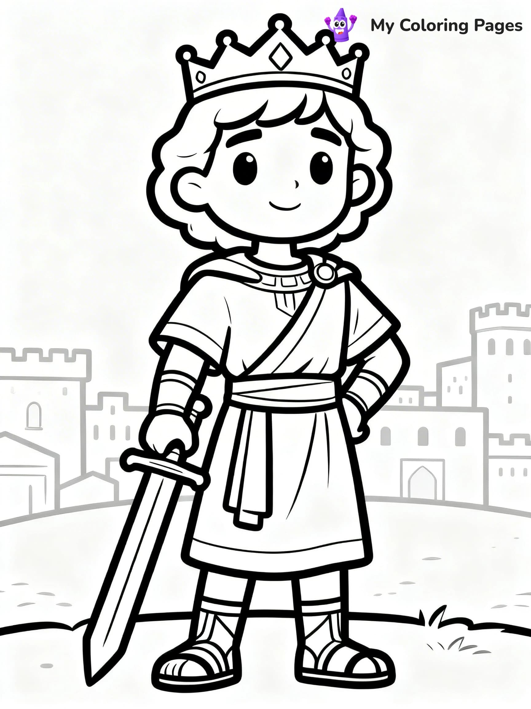King David Coloring Pages - 7