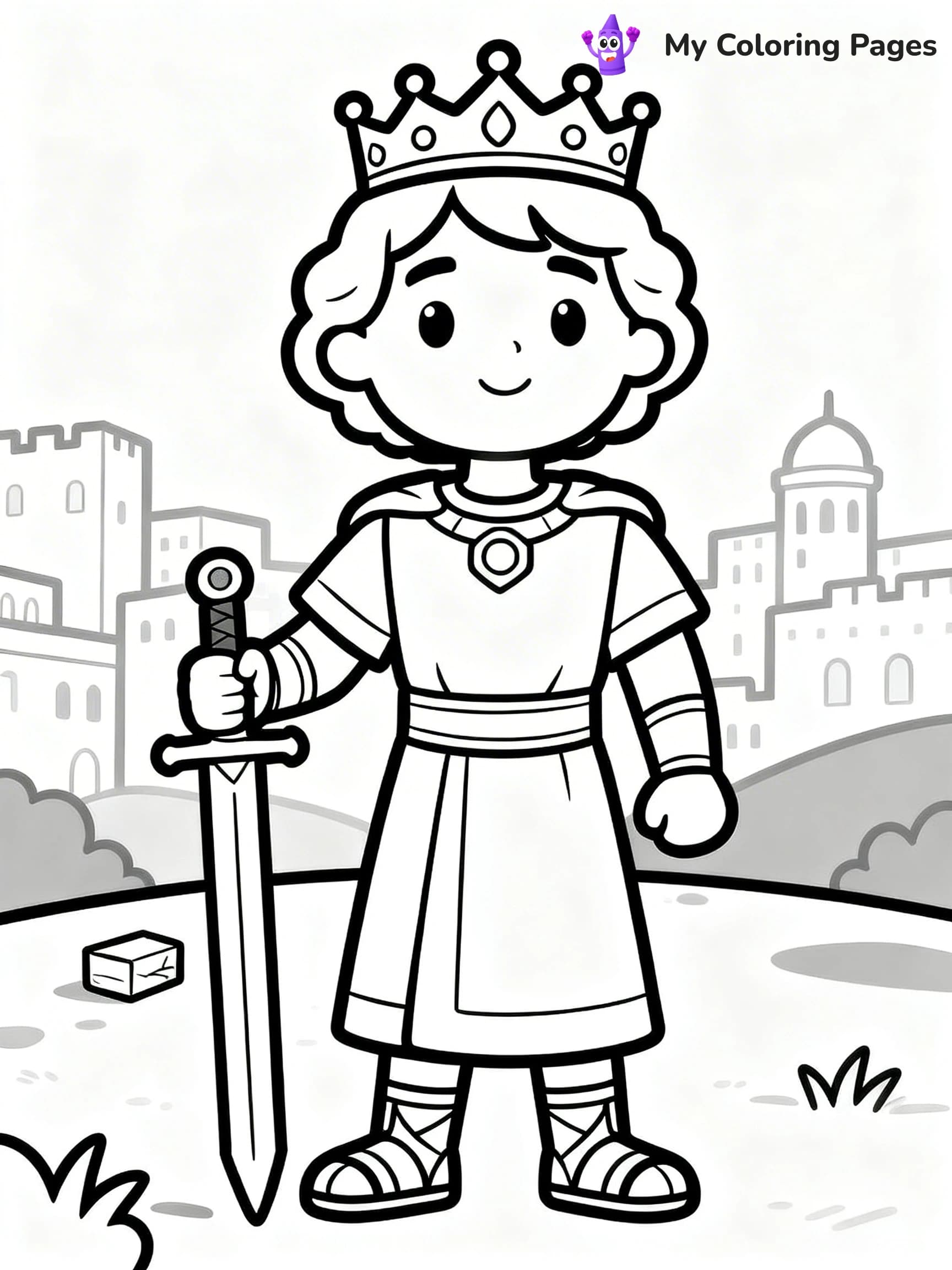 King David Coloring Pages - 5