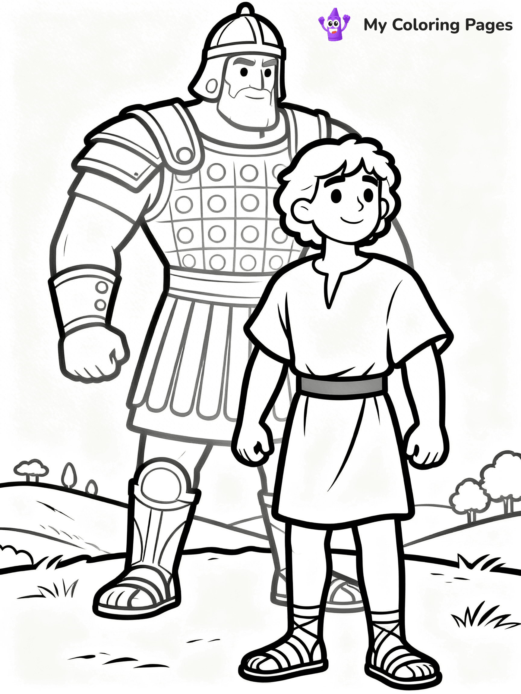 King David Coloring Pages - 4