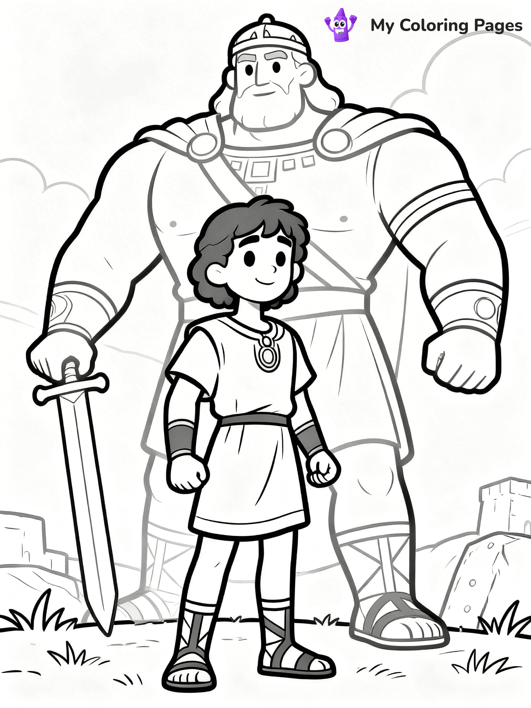 King David Coloring Pages - 3