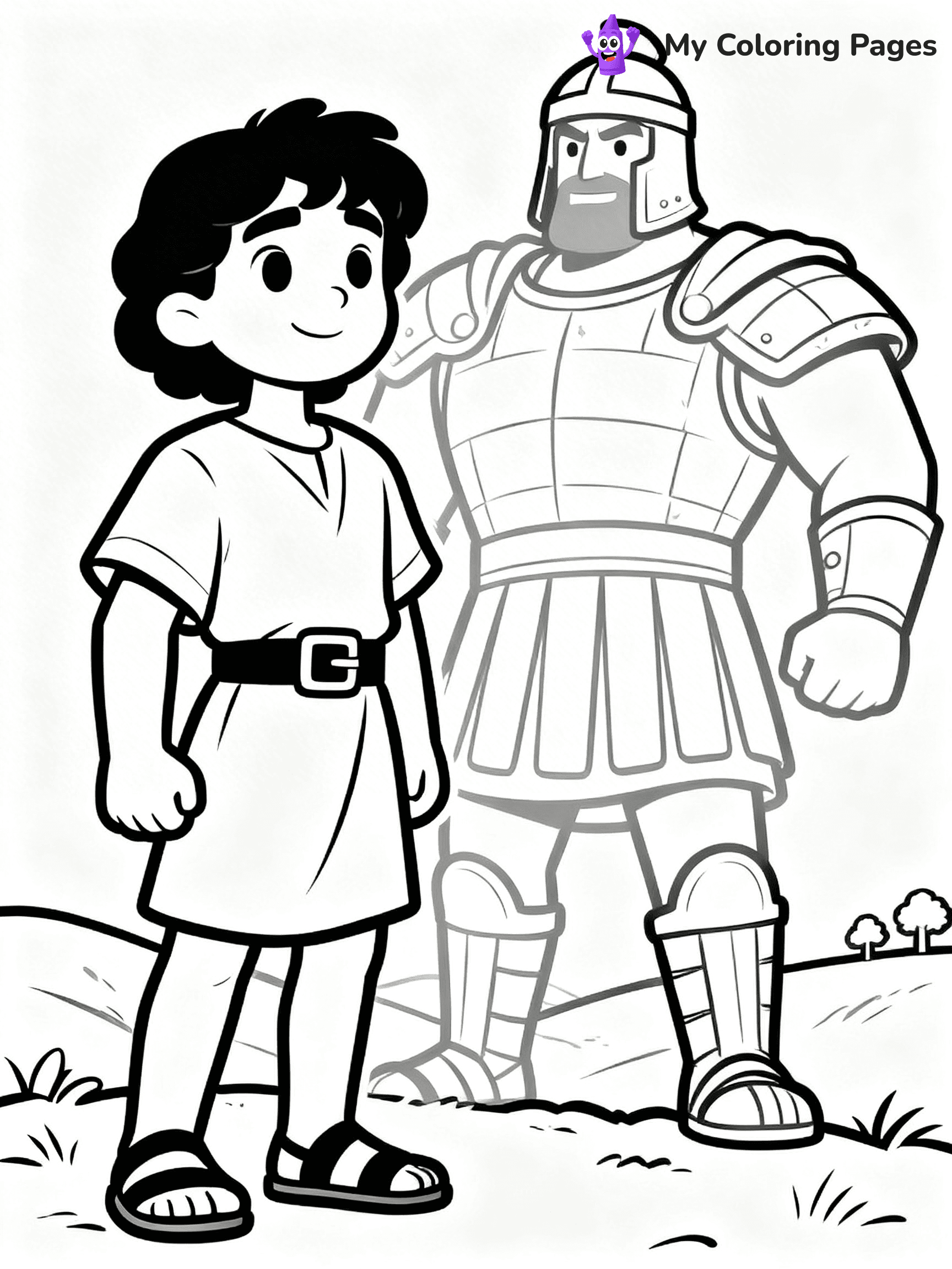 King David Coloring Pages - 2