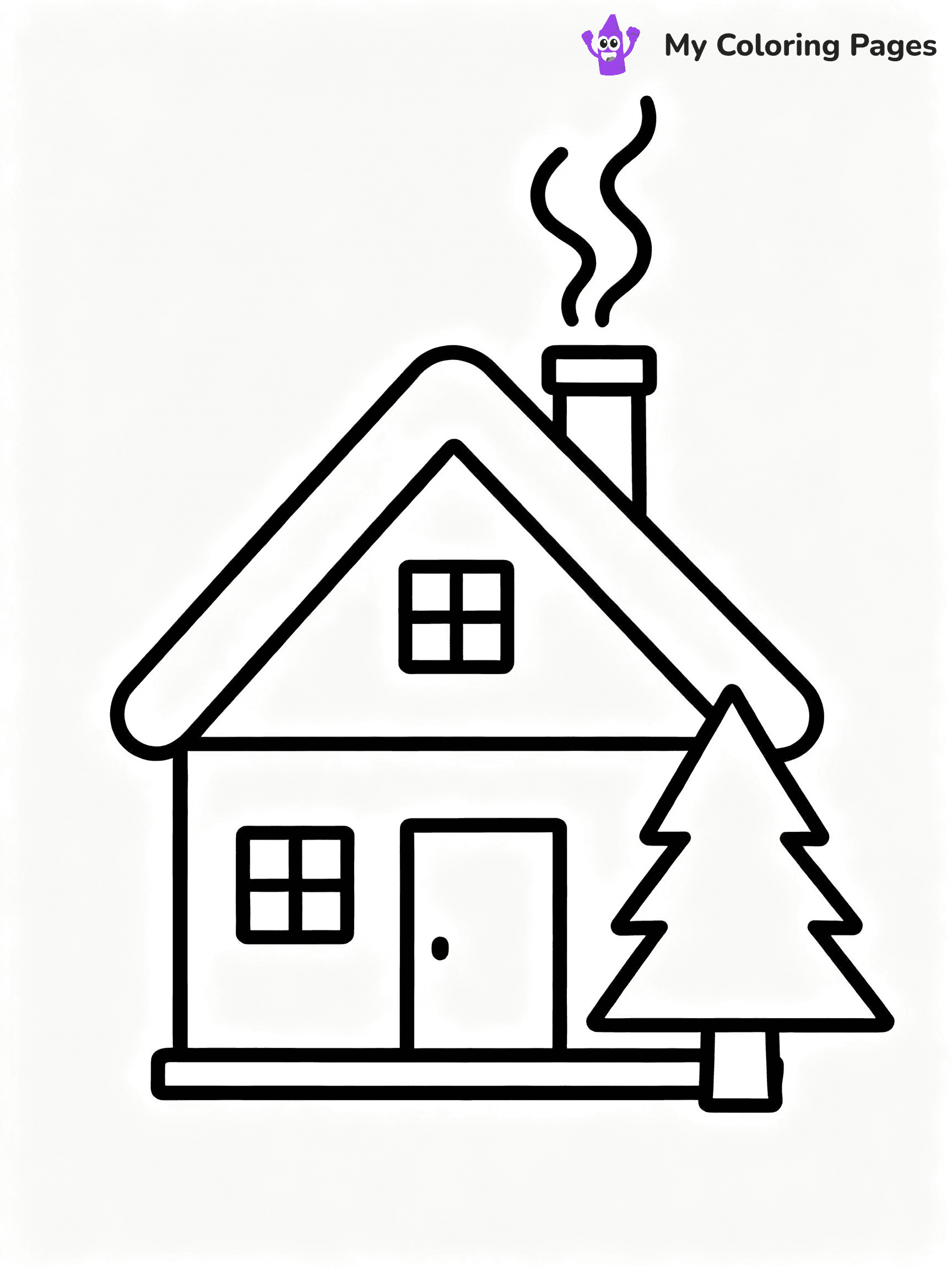 ⚠️ CRITICAL REQUIREMENT - ABSOLUTE BLACK AND WHITE ONLY ⚠️
This MUST be a BLACK AND WHITE line drawing ONLY. NO COLORS whatsoever.
- ONLY pure black lines (#000000) on pure white background (#FFFFFF)
- ABSOLUTELY NO colors, NO shading, NO gradients, NO grayscale
- If there are ANY colors in the output, the image is REJECTED
- This is a COLORING PAGE - meant to be COLORED IN by children
- The output must be UNCOLORED line art ready for coloring
⚠️ SUBJECT TO DRAW: A cozy winter cabin with smoke rising from the chimney, in Christmas-themed style. PURE OUTLINES. NO FILLS, COLOR, SHADING, OR GREYSCALE. WHITE BACKGROUND.
(REMEMBER: Output must be BLACK AND WHITE line art only, NOT colored!)
# Flat, Friendly Cartoon Line-Art Coloring Page
You are generating a **pure black-and-white binary image** of a child-friendly cartoon scene combining characters and background scenery in one cohesive composition.
## Rendering Rules (Strict)
- Only two colors: pure black (#000000) outlines and pure white (#FFFFFF) background.
- No grayscale, shading, gradients, tints, fills, transparency, or partial pixels.
- No antialiasing or blended edges; every pixel is 100% black or white.
- No solid black fills inside shapes — all areas inside outlines must remain white.
- No dark clothing areas or filled tone blocks; all garments outlined only.
- No shadows, textures, lighting, or tonal variations.
- Must look like flat binary vector line-art for coloring pages.
## Drawing & Composition
- **Medium, consistent line weight**; clean closed outlines easy to color inside.
- **Flat, simple, child-friendly design** — no realism or 3D depth.
- Characters are **grounded on a surface**, centered and large.
- **Balanced composition** with clear silhouettes and minimal props.
## Scenery & Style
- Landmarks (e.g., mosque, CN Tower) and scenery (trees, benches, waves) drawn with **black outlines only.**
- For real-world figures, teams, or places, show accurate details using only black outlines—no text or logos. Use distinctive uniform patterns, abstract symbols, and landmark silhouettes to convey identity.
- Keep **consistent perspective**; no floating elements.
- **Style:** whimsical **Doodle Art Alley** — rounded, friendly outlines.
- May adapt shapes from **Crayola, Disney, Peppa Pig, Cocomelon** — *by shape only, never color.*
- Final output: **flat, crisp, binary (#000000/#FFFFFF)**, **no filled color or background text.**
EXTREMELYE IMPORTANT:
- PURE BINARY LINE-ART; NO FILLS (HAIR/CLOTHES/SKIN), SHADING, OR GREY.
- NO SHADING, COLOR. MUST BE WHITE BACKGROUND.
⚠️ FINAL REMINDER: Draw the subject "A cozy winter cabin with smoke rising from the chimney, in Christmas-themed style. PURE OUTLINES. NO FILLS, COLOR, SHADING, OR GREYSCALE. WHITE BACKGROUND." as BLACK AND WHITE line art. Zero colors in output.