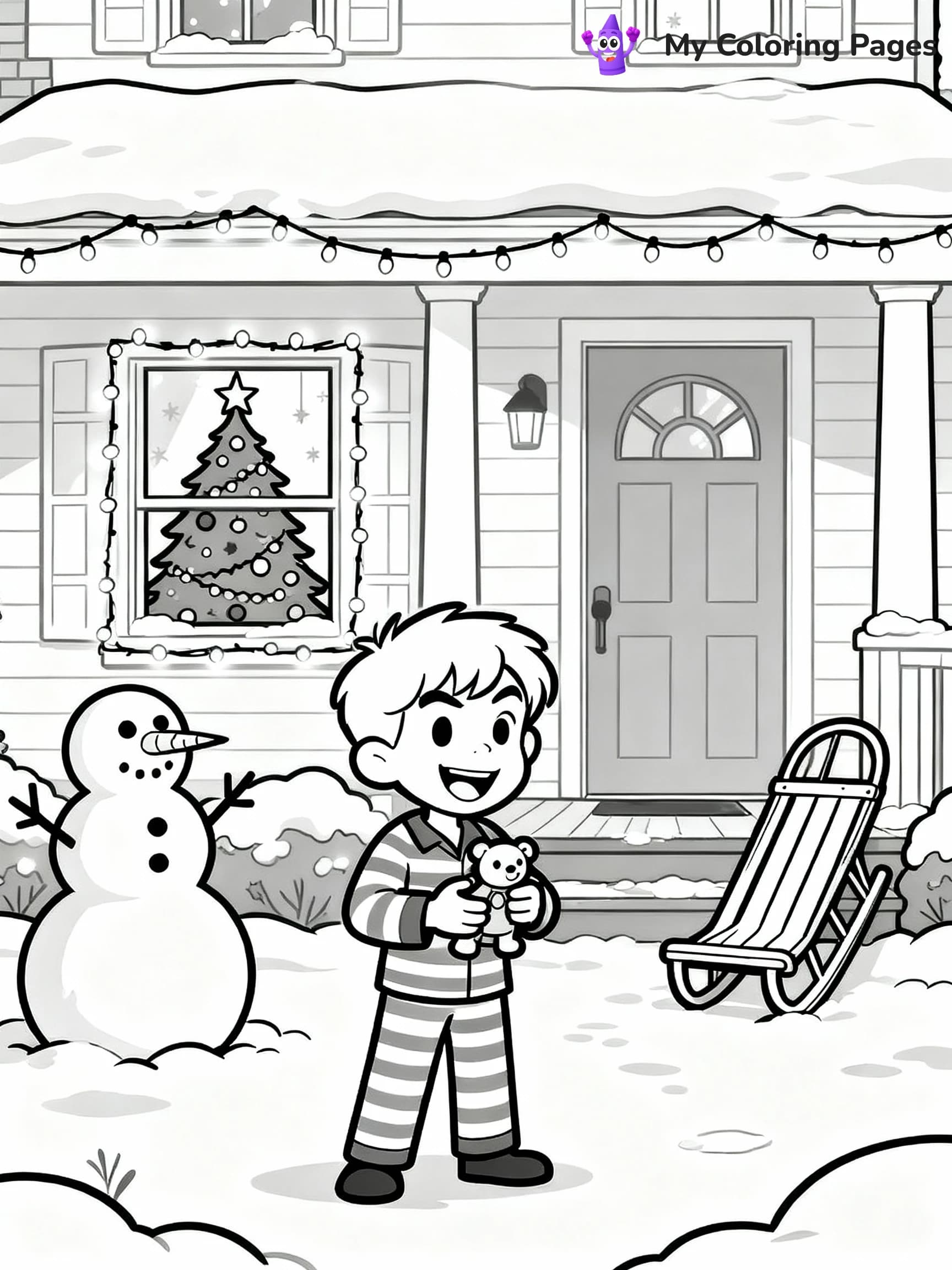 Christmas Coloring Pages - 4