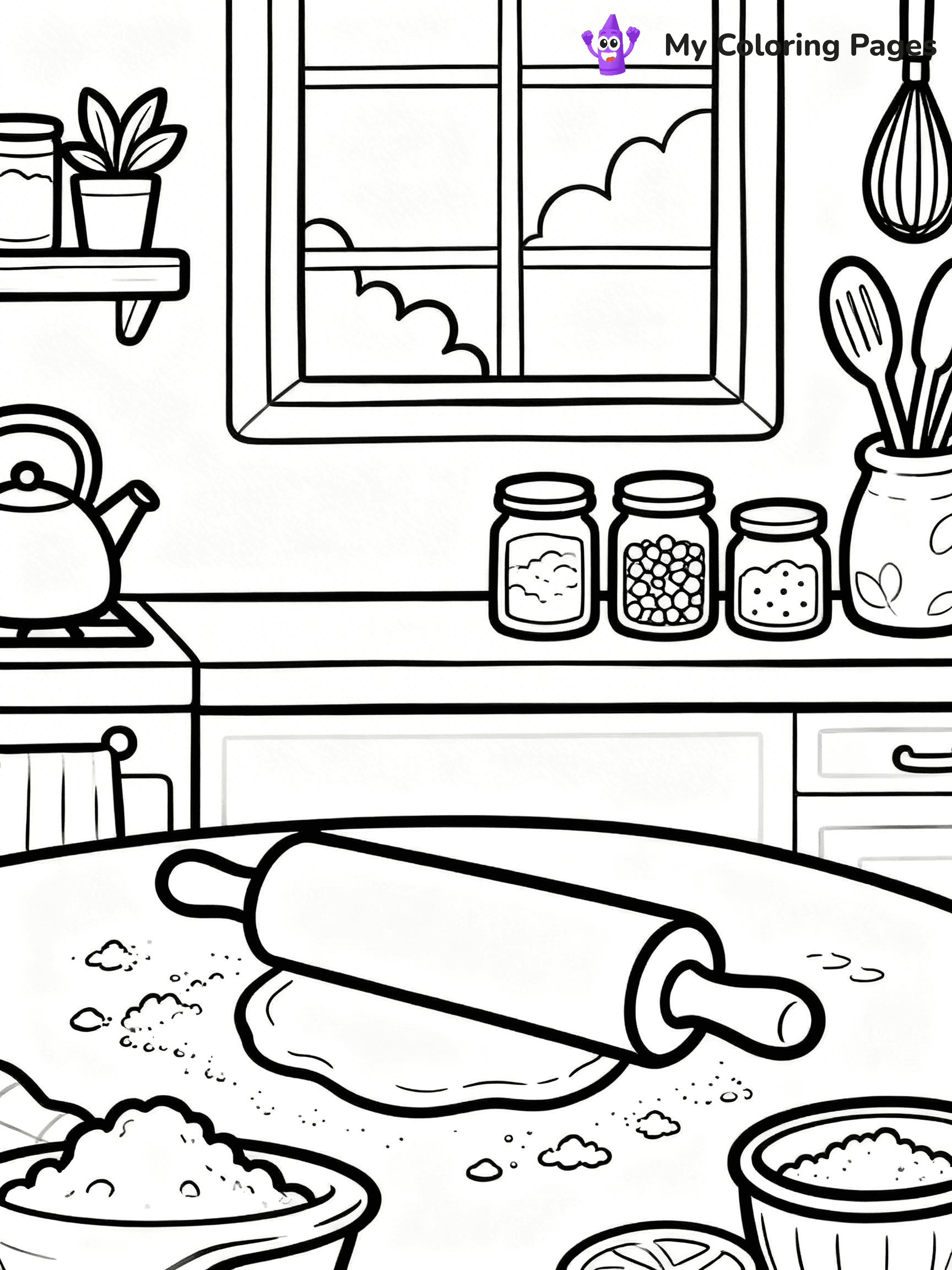 Cinnamon Roll Coloring Pages - 23