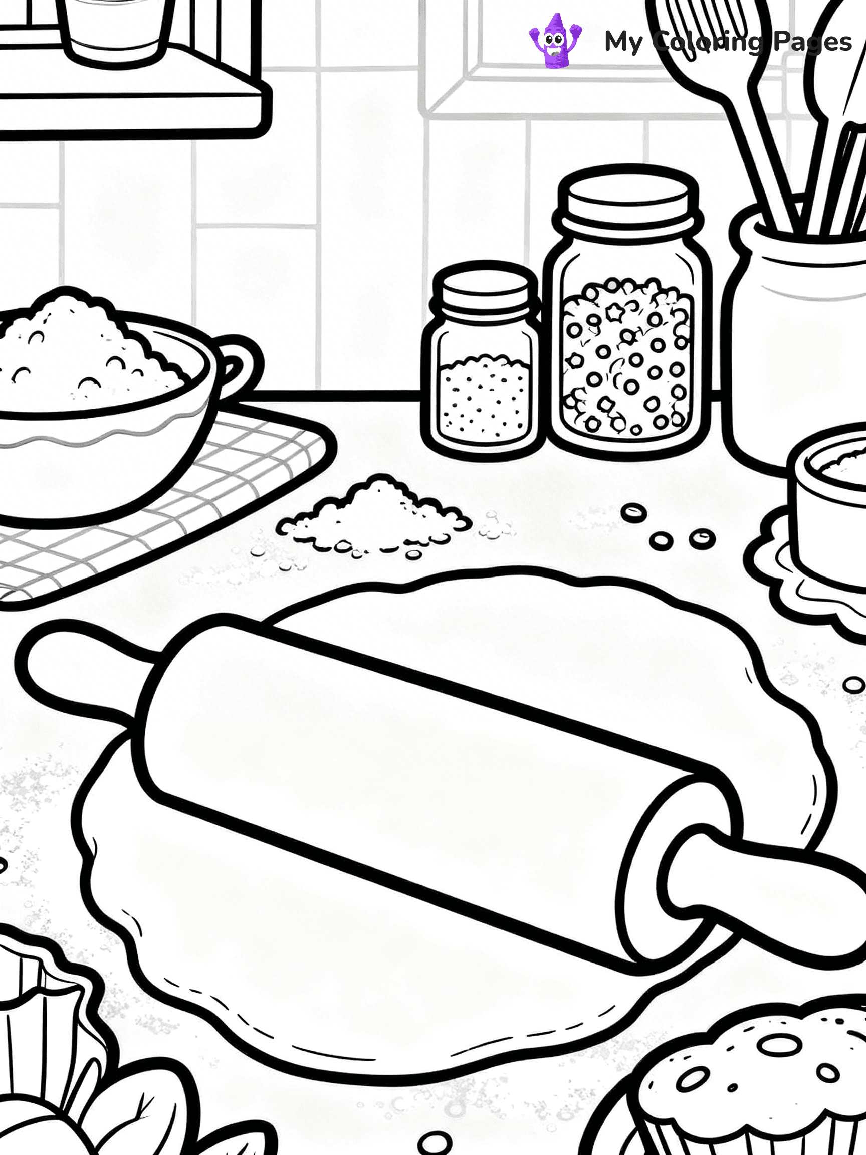 Cinnamon Roll Coloring Pages - 22