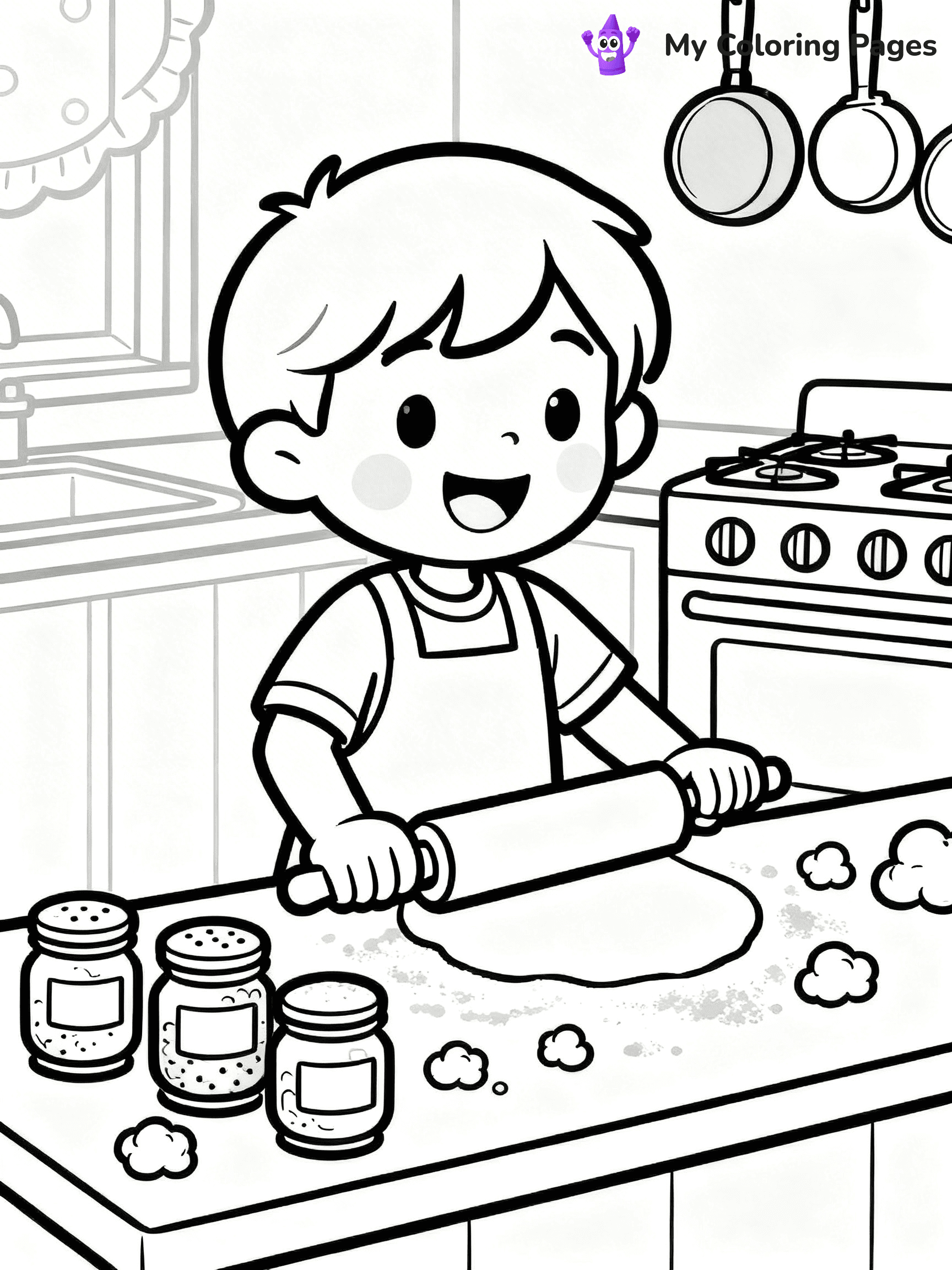 Cinnamon Roll Coloring Pages - 21
