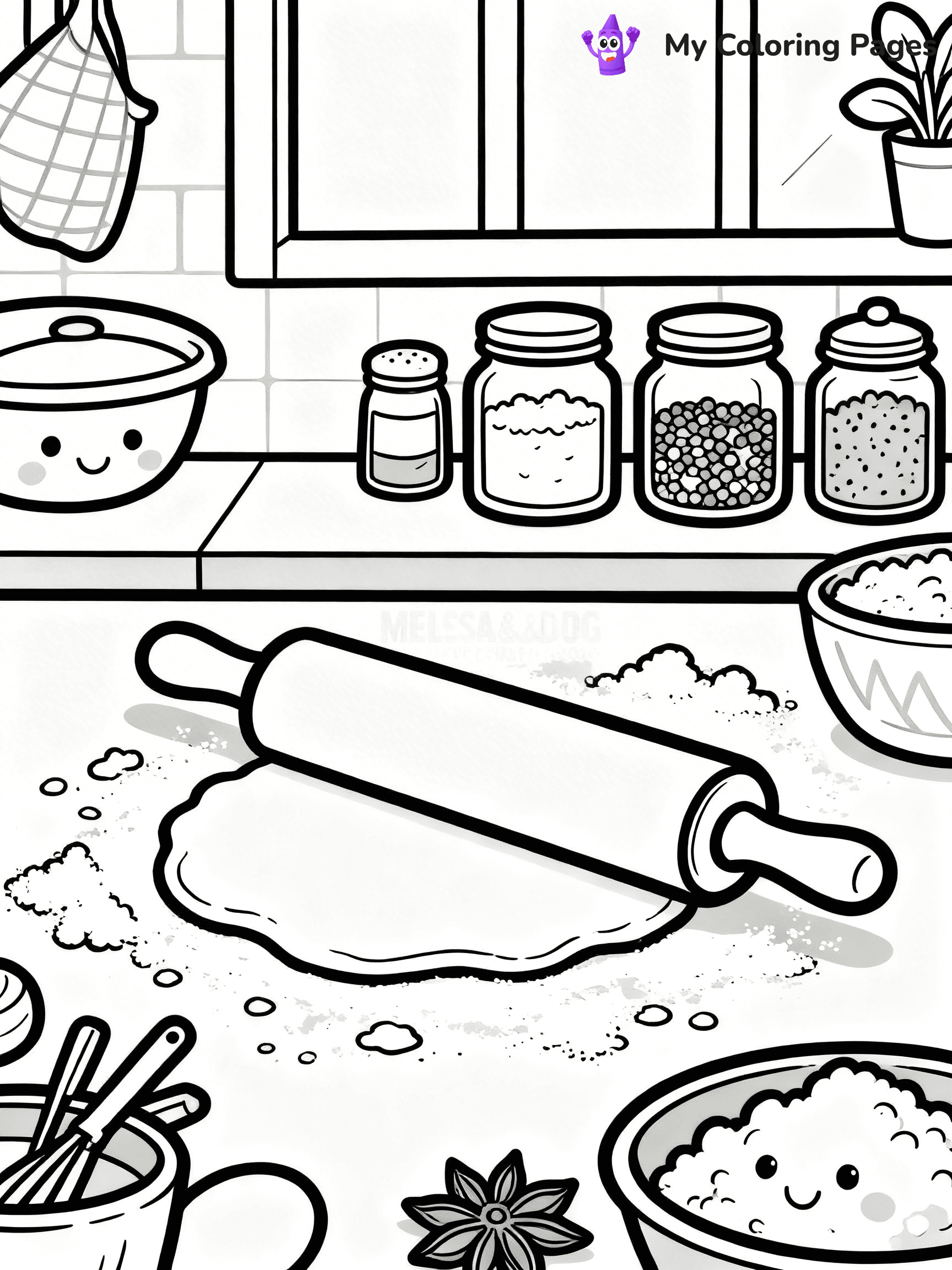 Cinnamon Roll Coloring Pages - 19