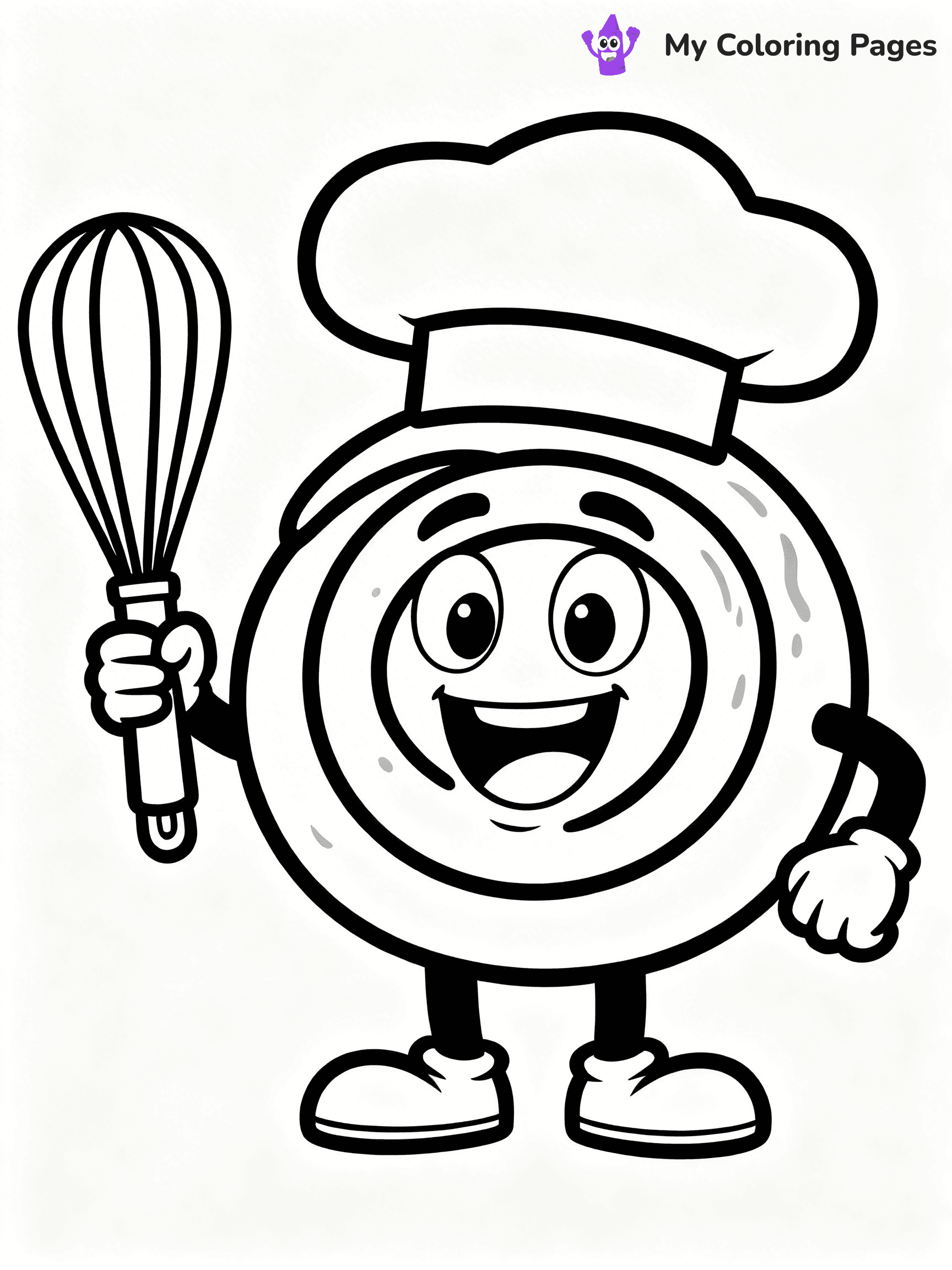 Cinnamon Roll Coloring Pages - 18