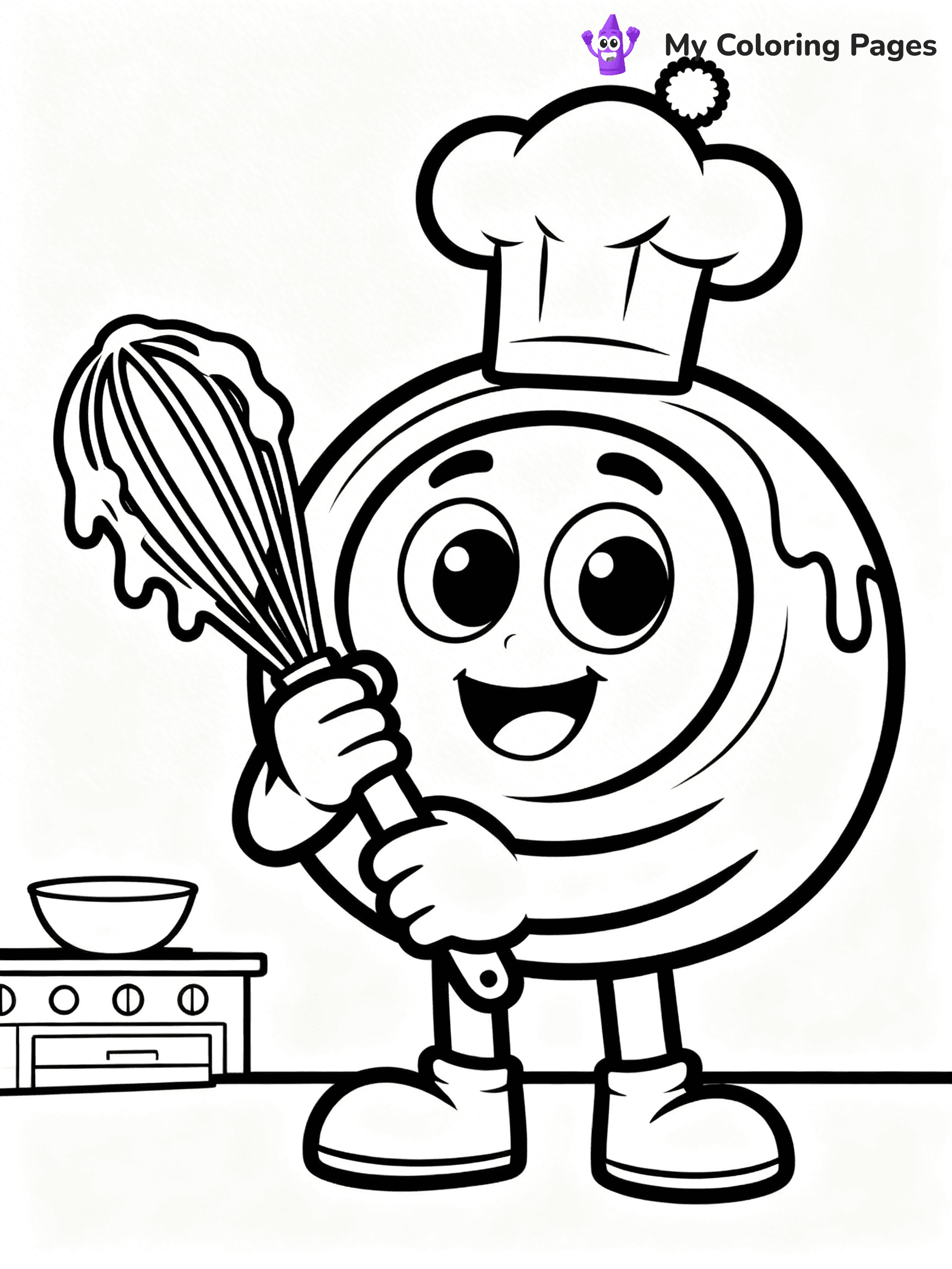Cinnamon Roll Coloring Pages - 17