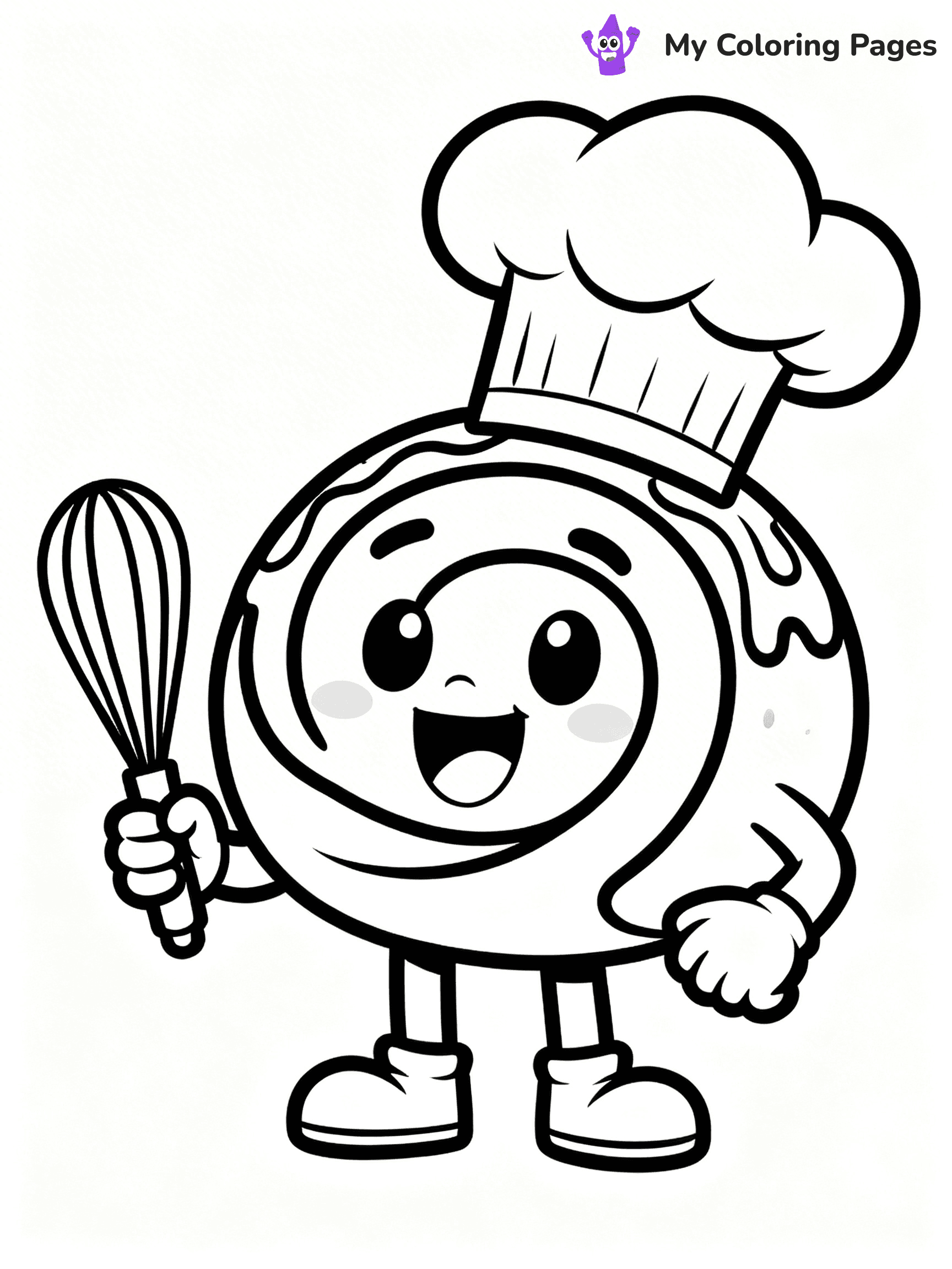 Cinnamon Roll Coloring Pages - 16