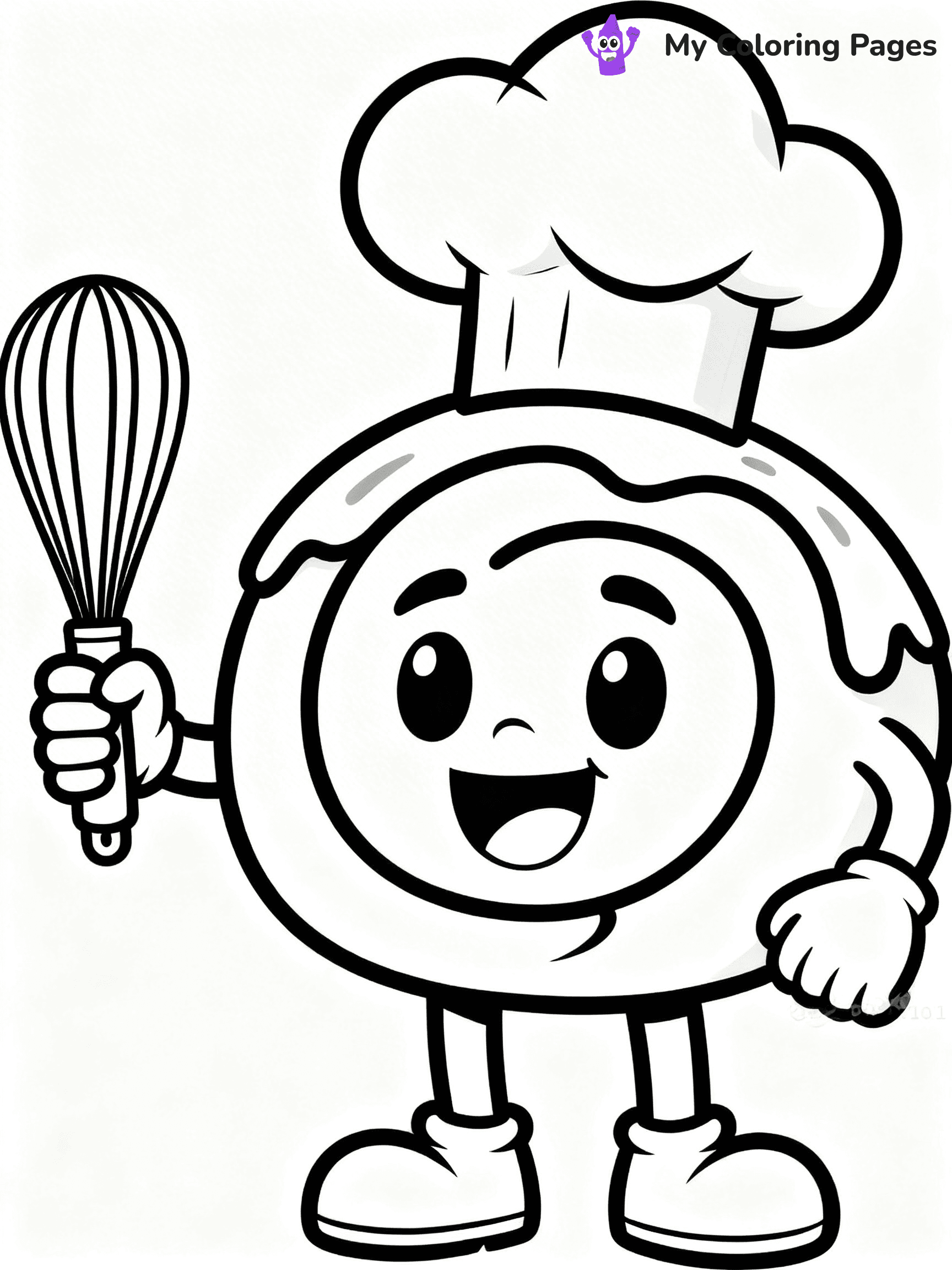 Cinnamon Roll Coloring Pages - 14