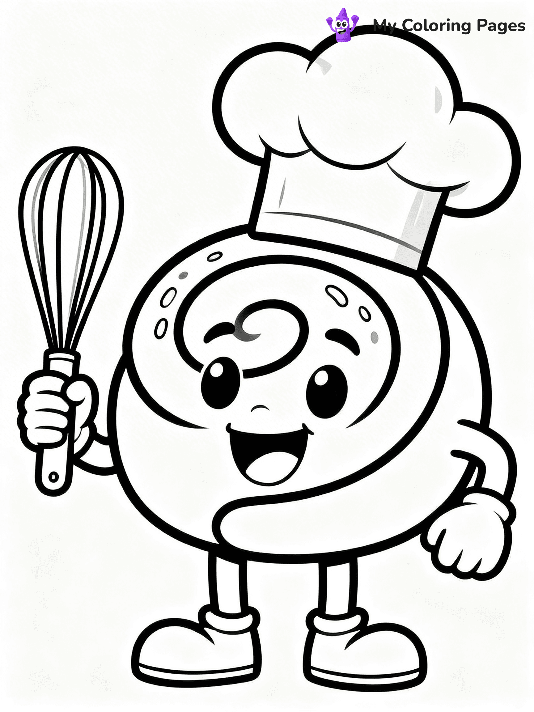 Cinnamon Roll Coloring Pages - 13