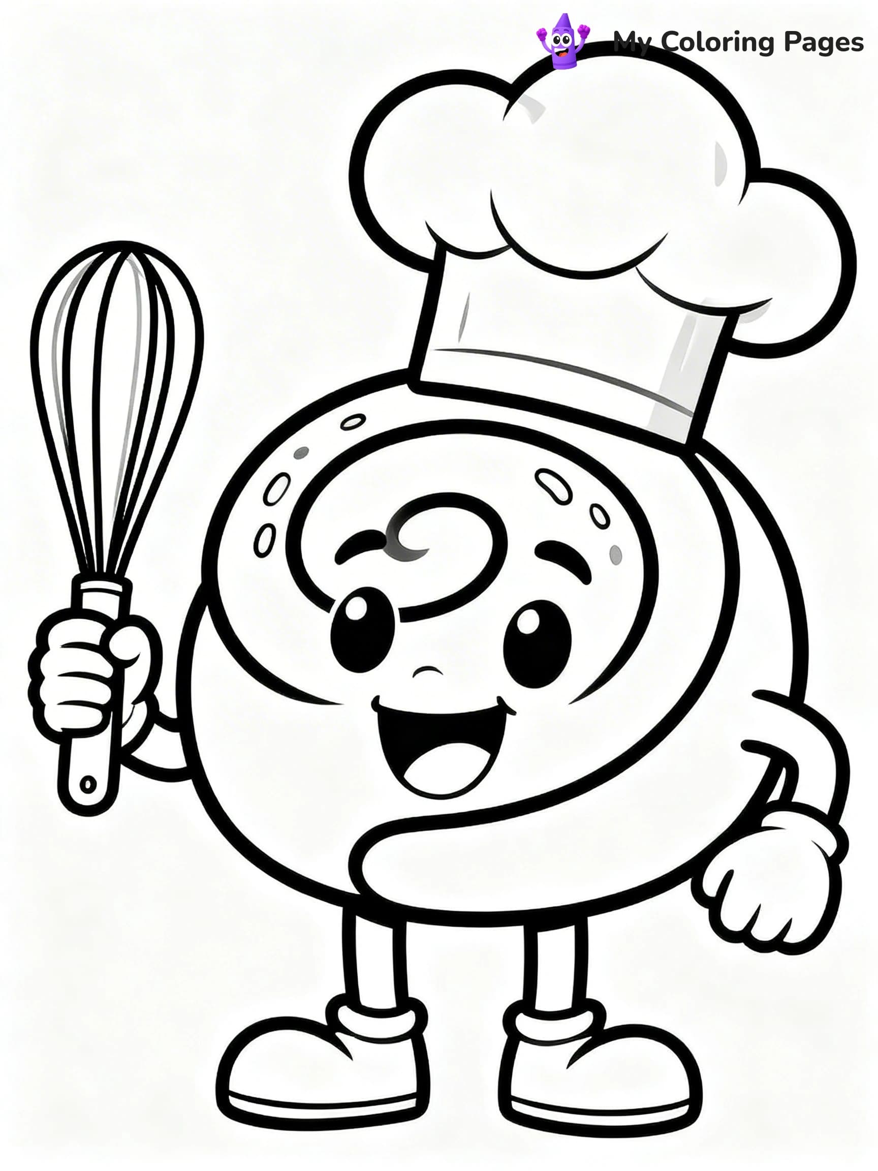 Cinnamon Roll Coloring Pages - 13