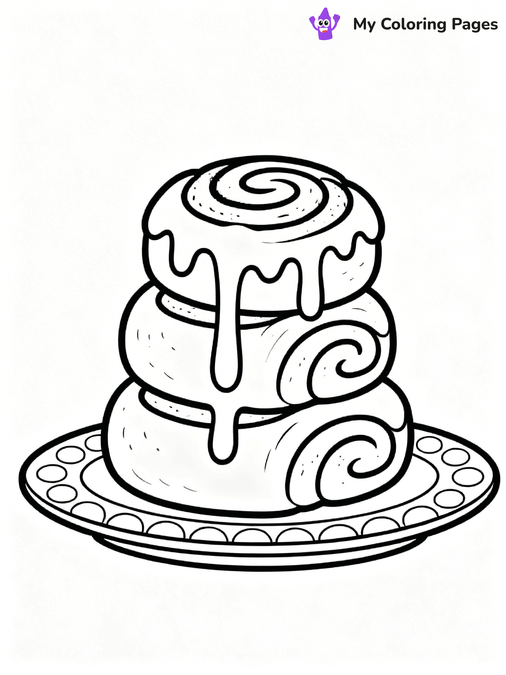 Cinnamon Roll Coloring Pages - 10