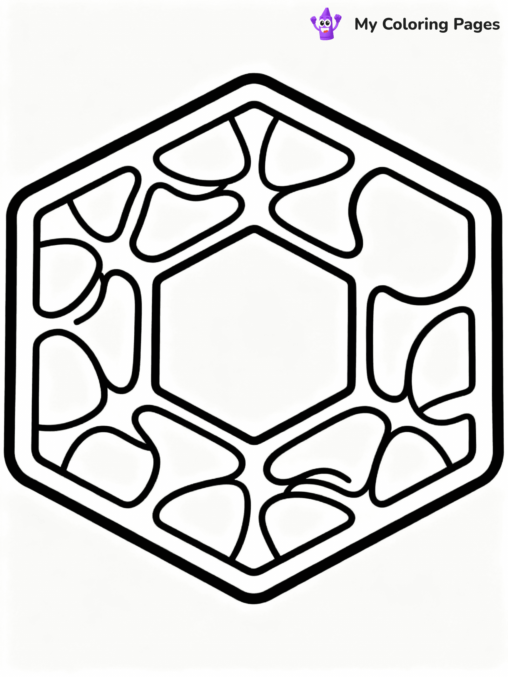 Geometric Coloring Pages - 28