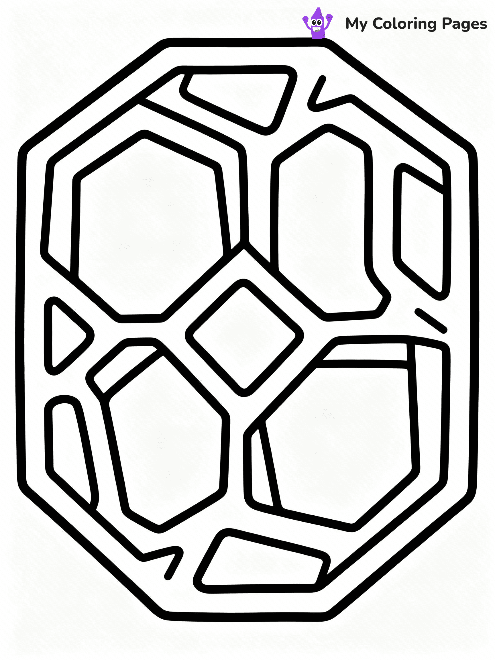 Geometric Coloring Pages - 26