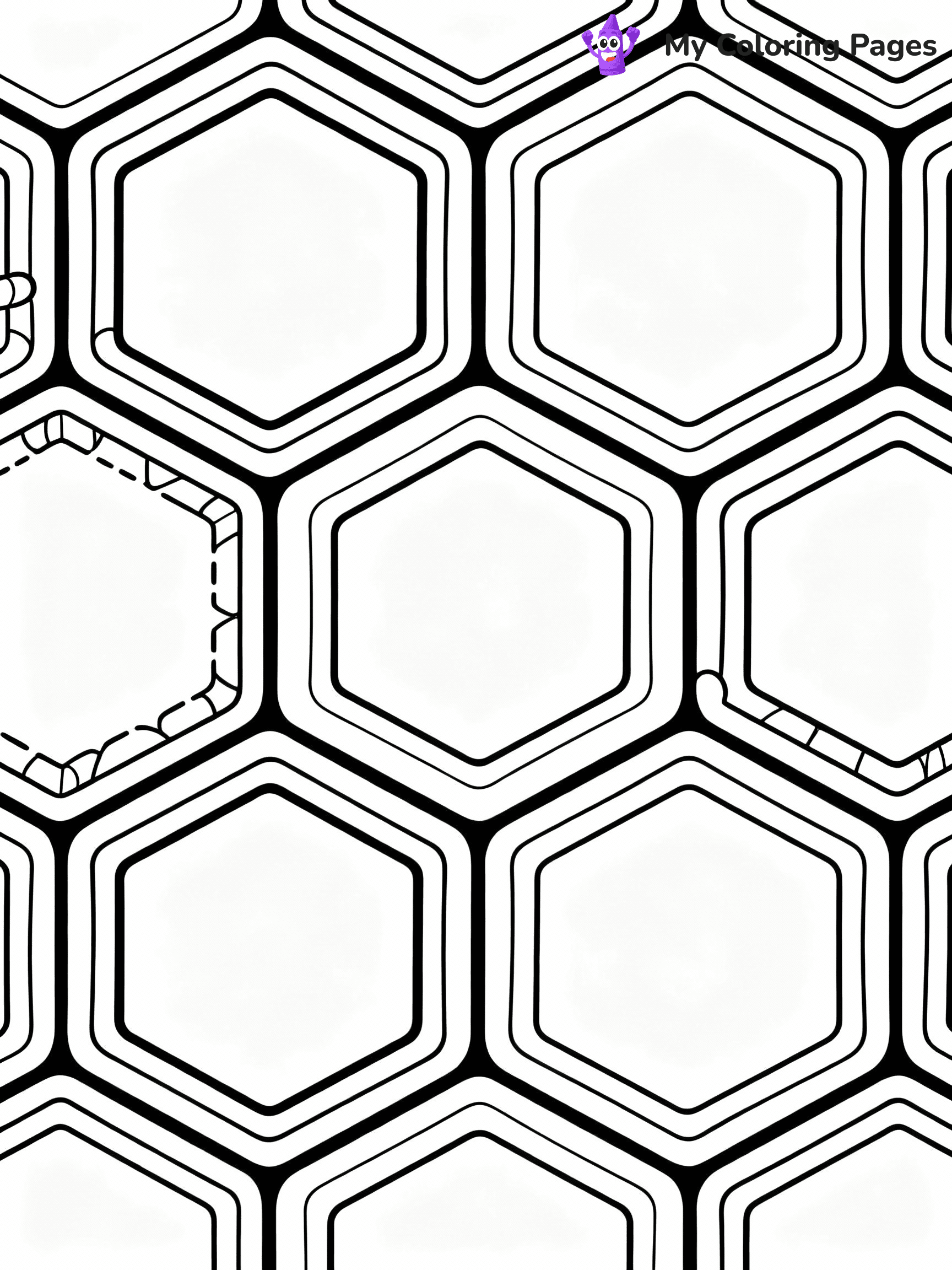 Geometric Coloring Pages - 25