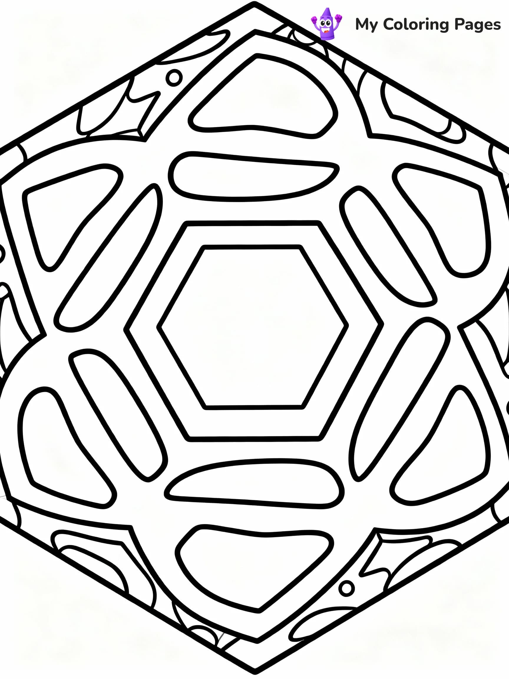 Geometric Coloring Pages - 23